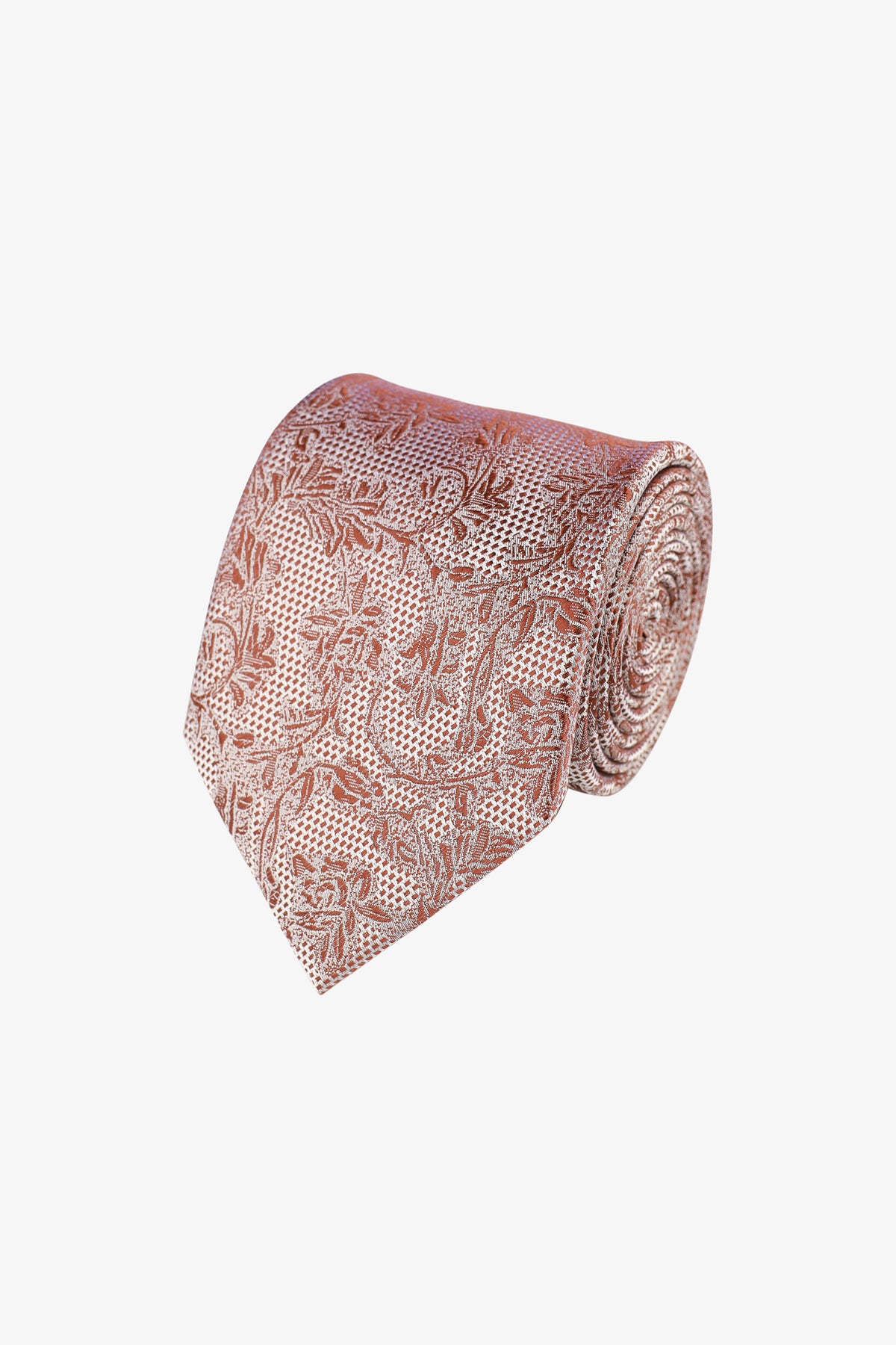 Tie - Silk pink florals