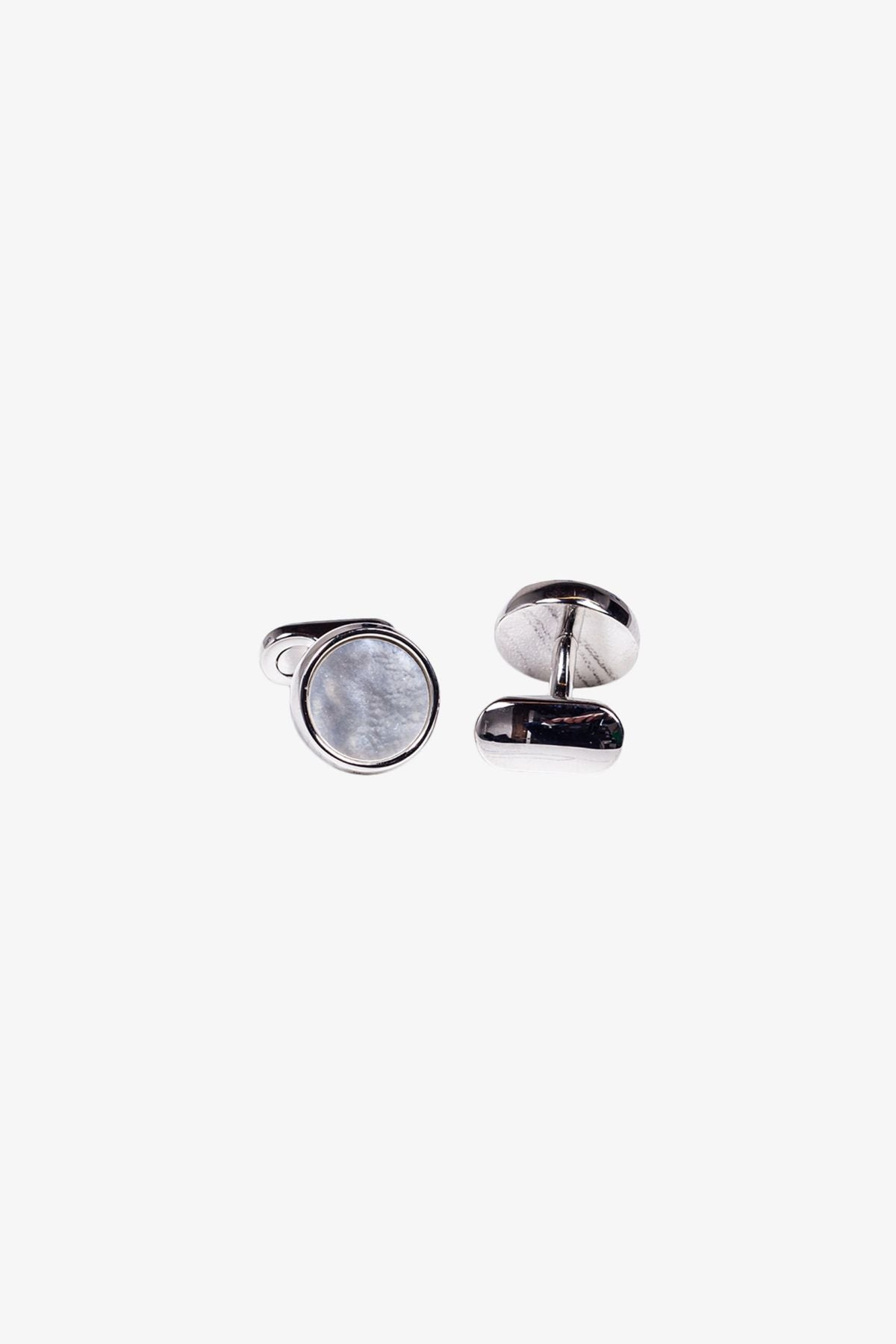 Cufflinks - Mother of Pearl Round