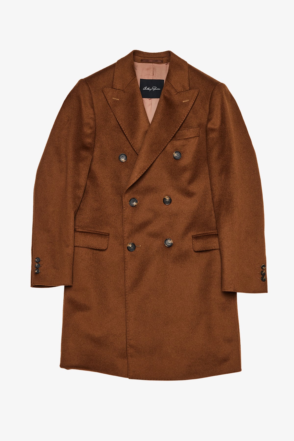 Elroy - Camel Double Breasted Overcoat