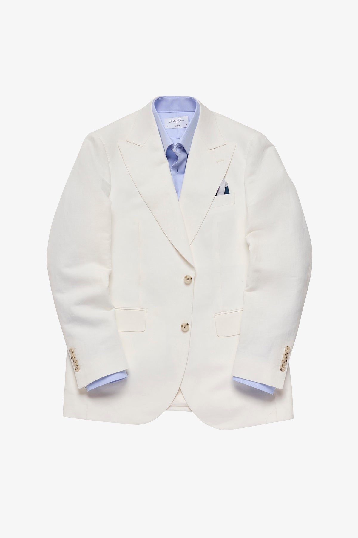 Arlo blazer - Linen/cotton in Soft ivory