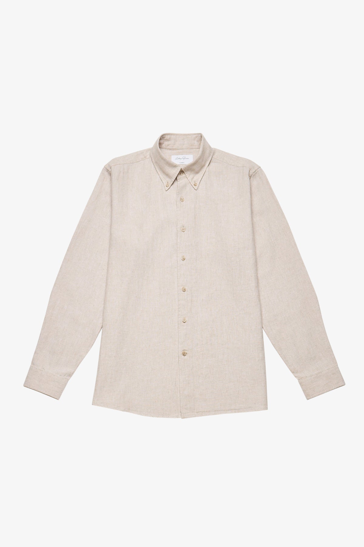 Ben beige herringbone button down