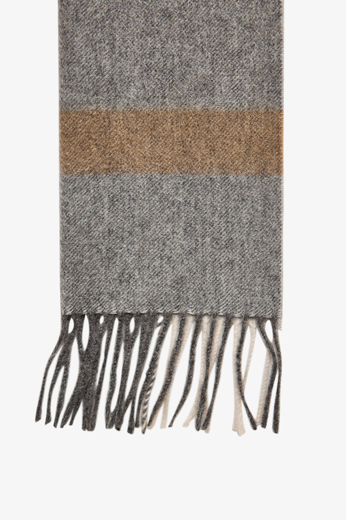 Tonal stripe Cashmere Scarf