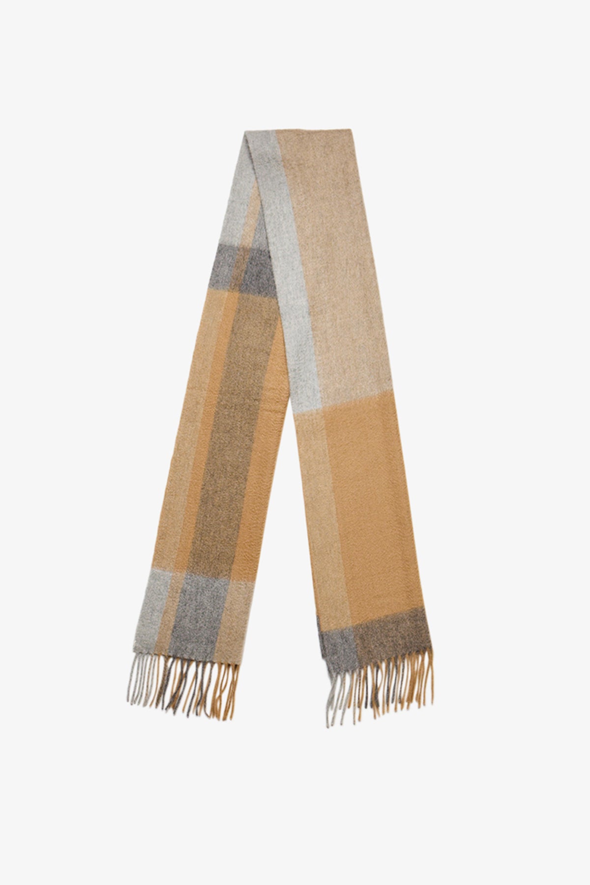 Tonal check Cashmere Scarf