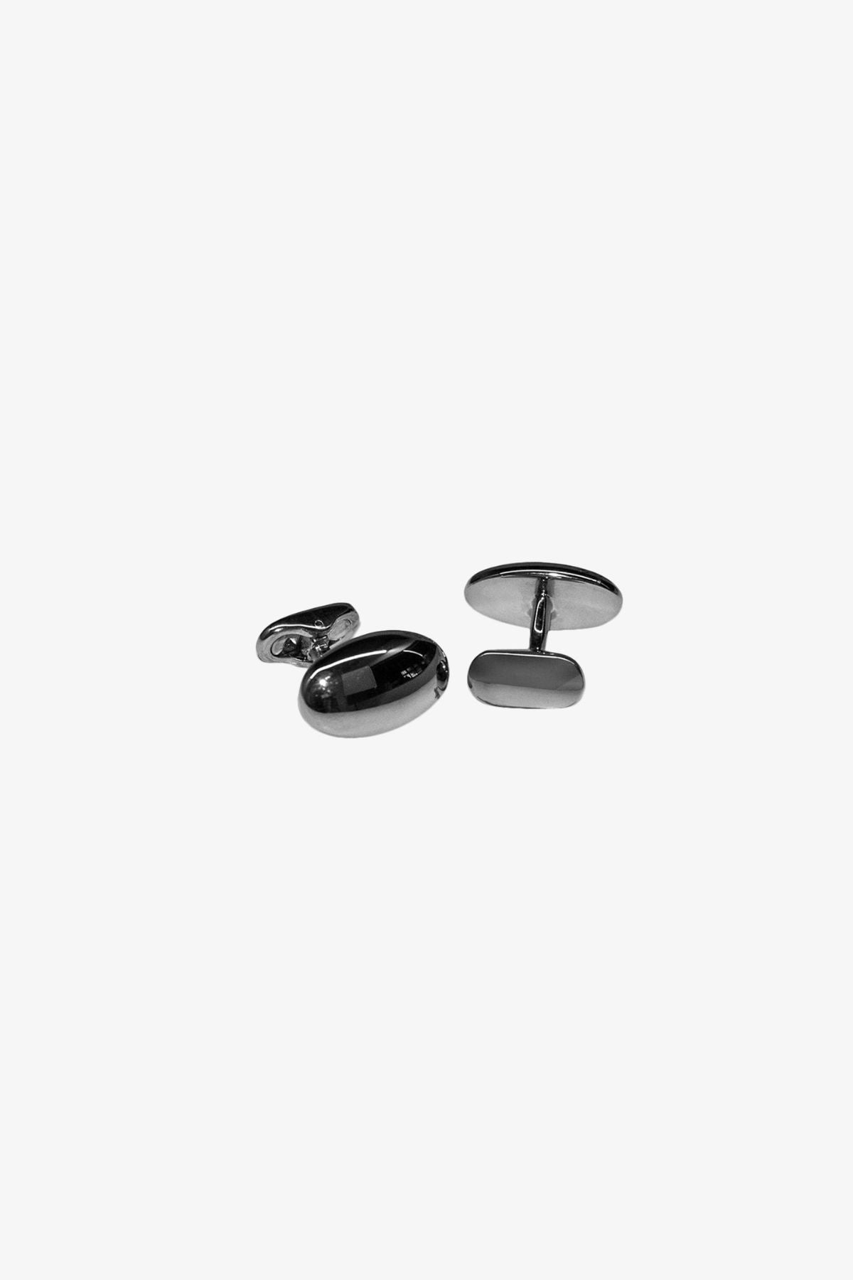 Cufflinks - Silver Oval