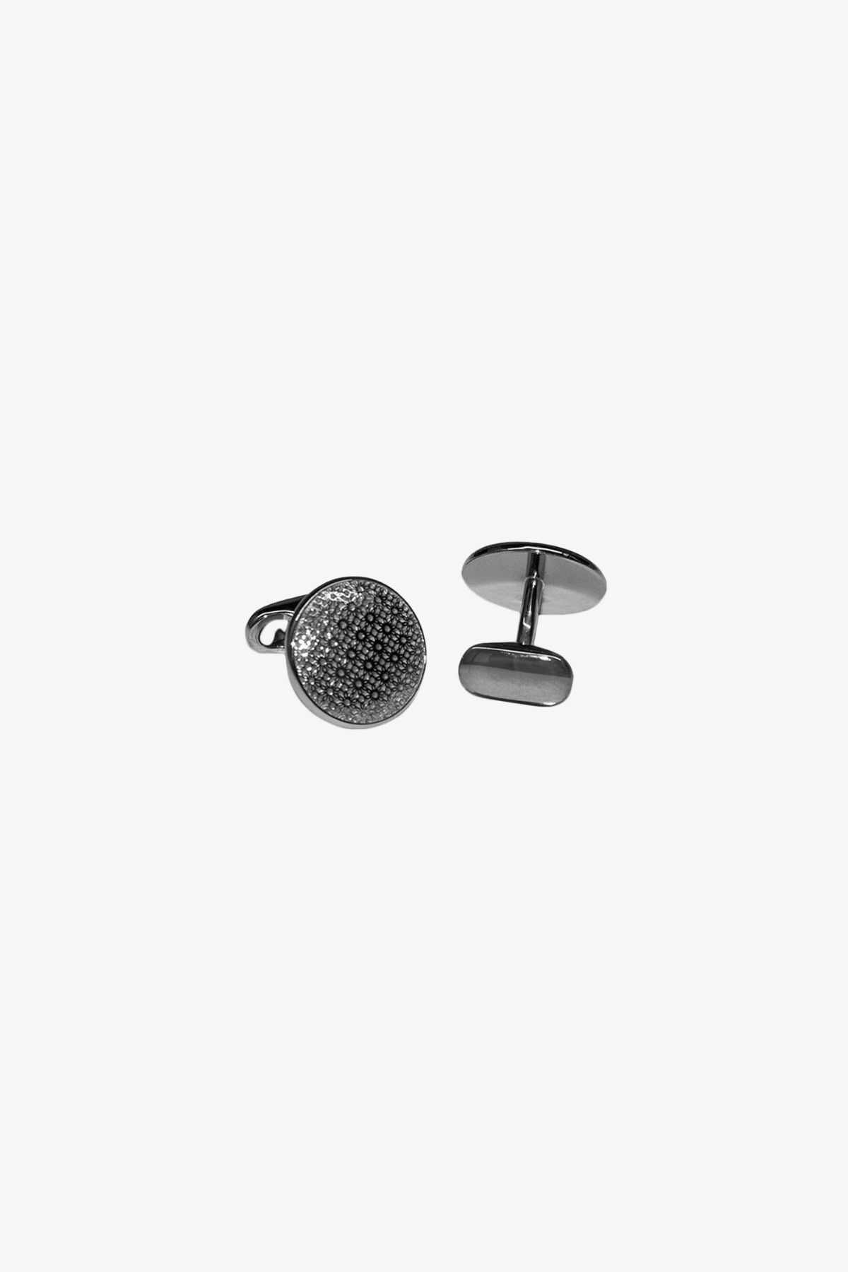 Cufflinks - Silver Circle