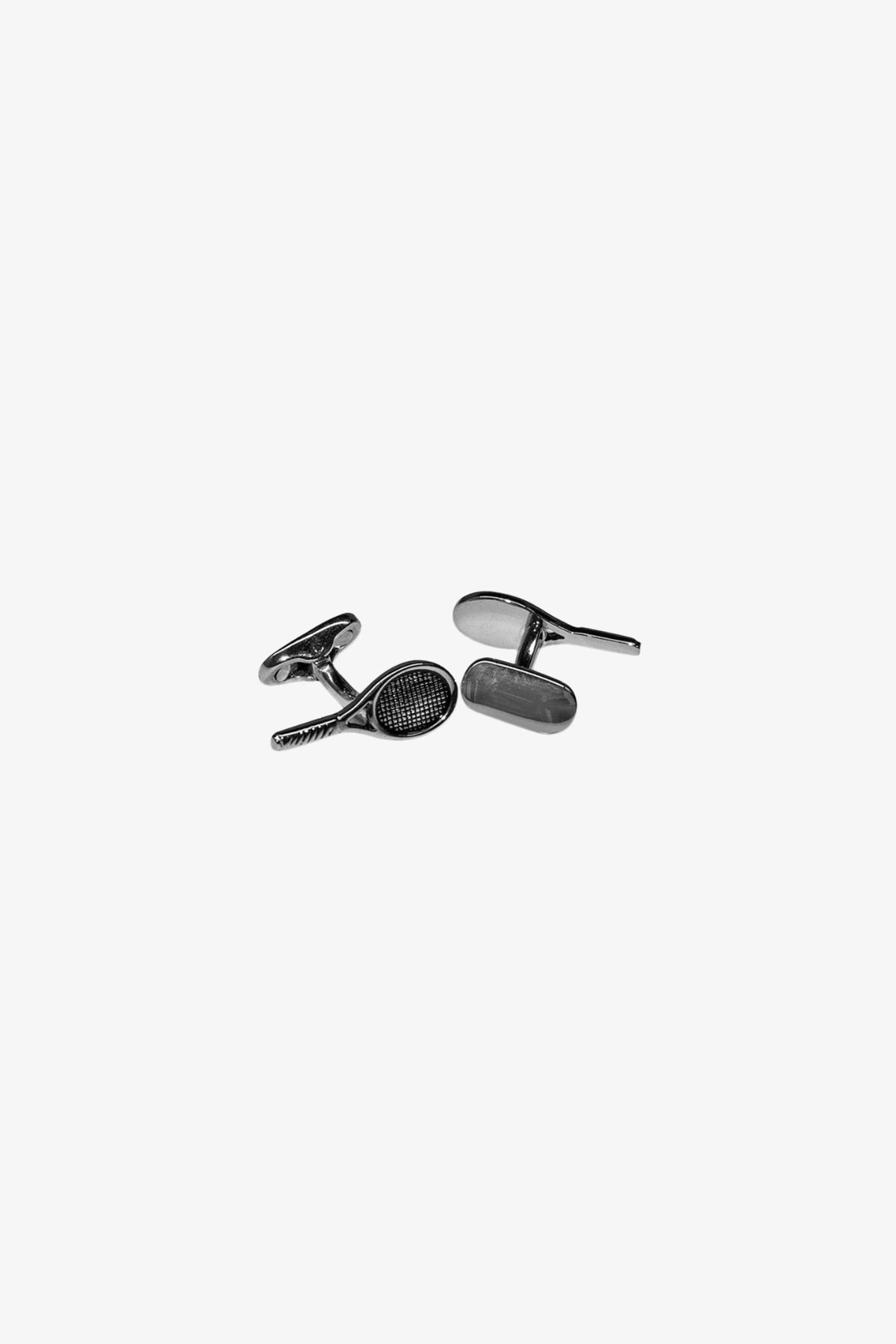 Cufflinks - Silver Tennis Racket
