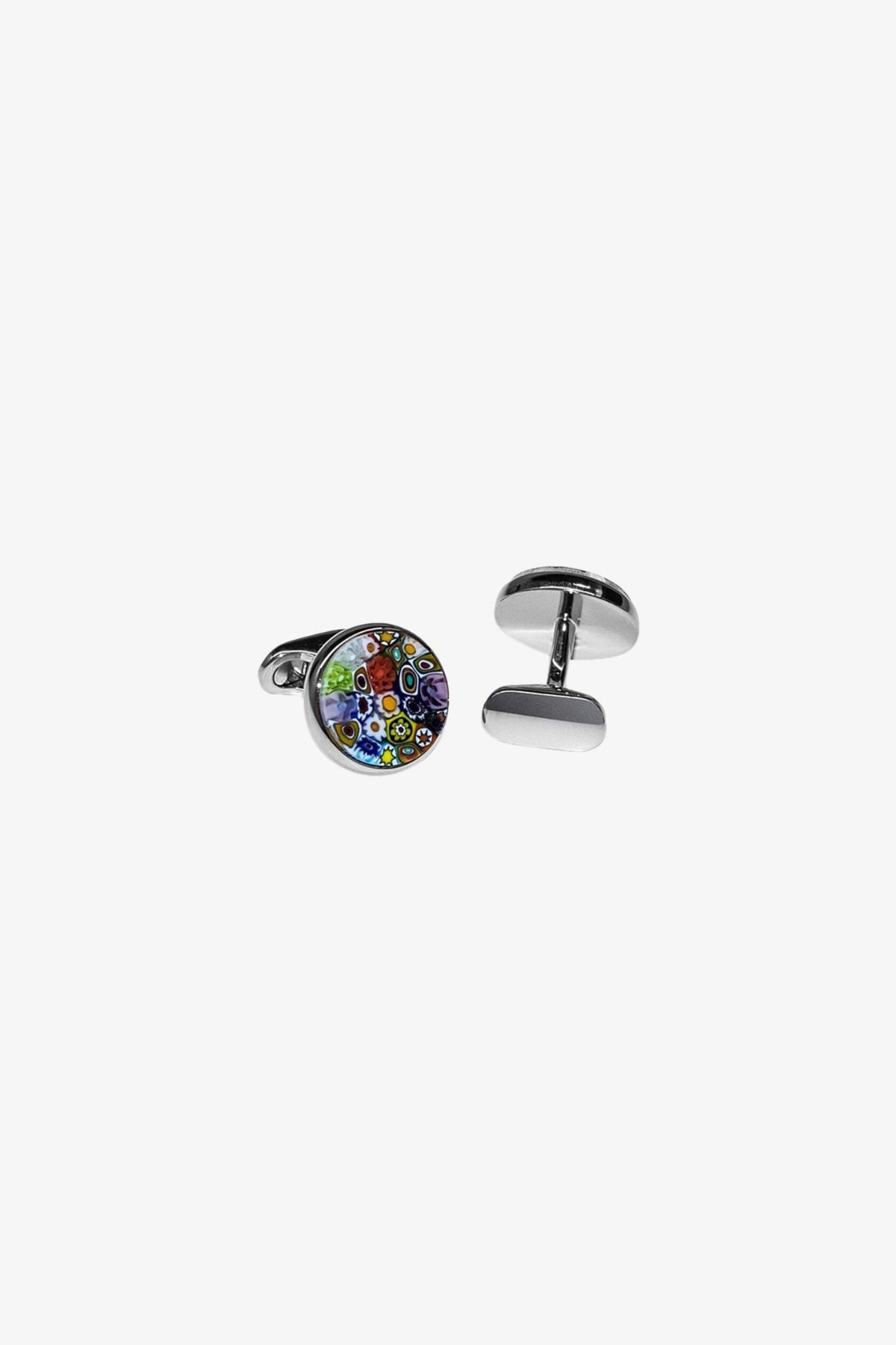 Cufflinks - Multicolour Murano Glass