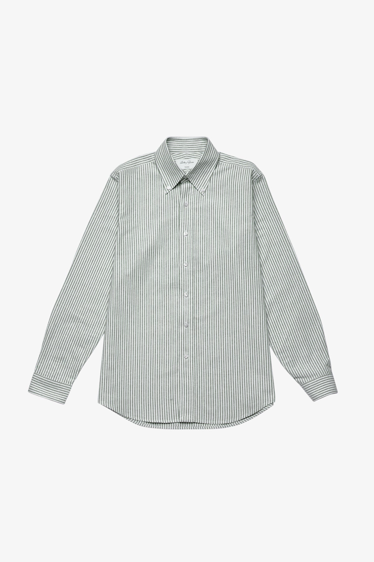 Dexter green stripe button down