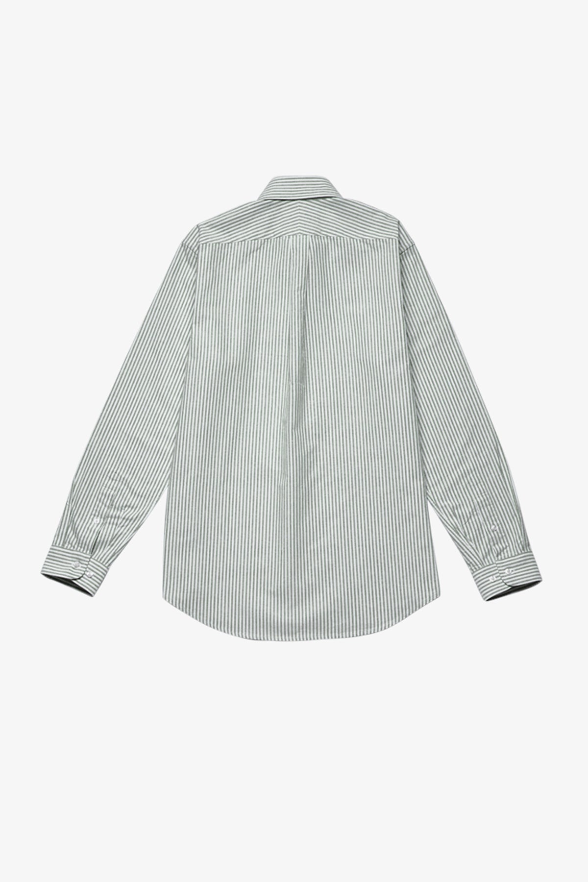 Dexter green stripe button down