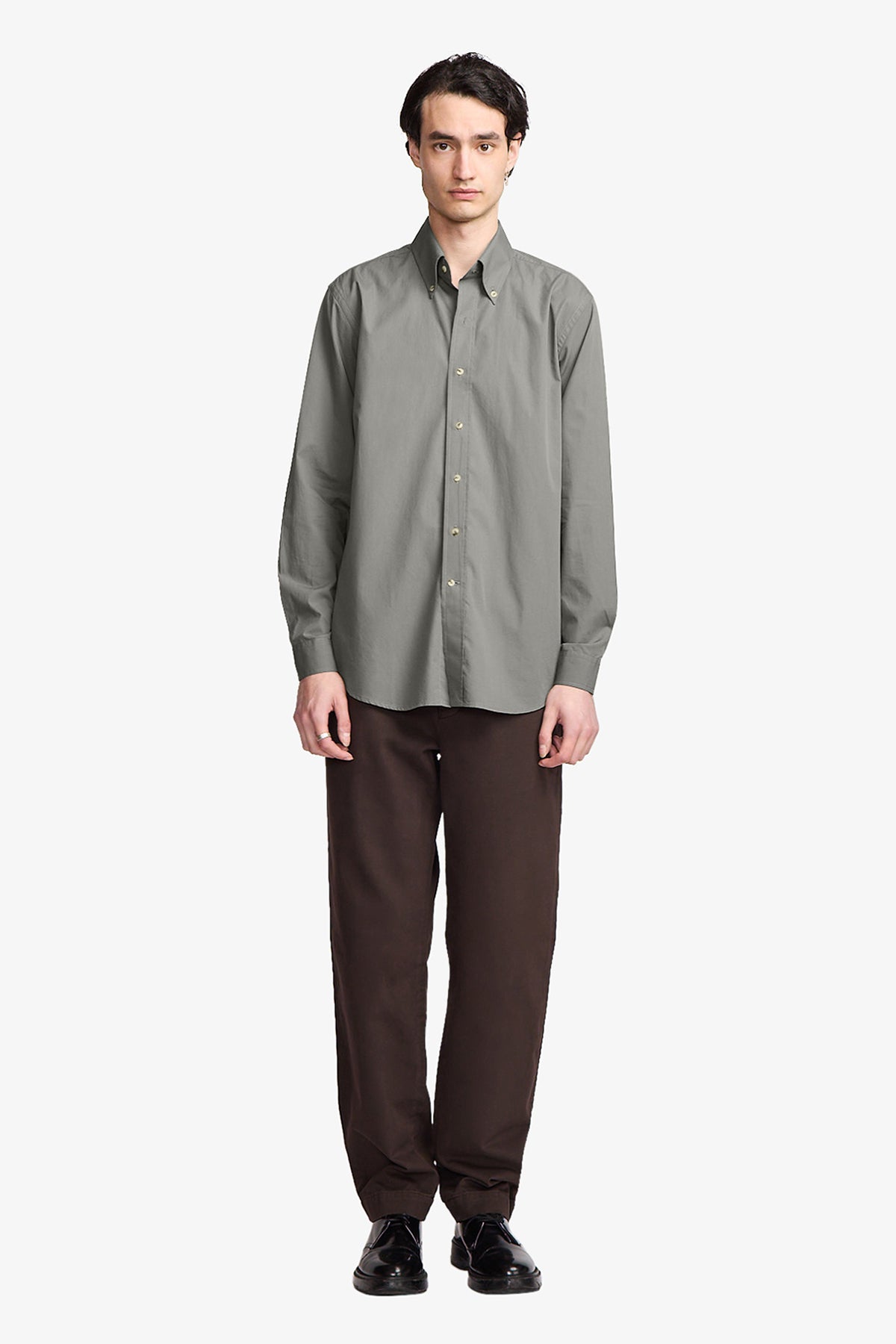 Dexter olive button down