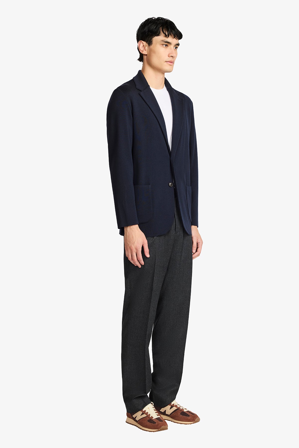Draw Trouser - Wool In Natural Stretch