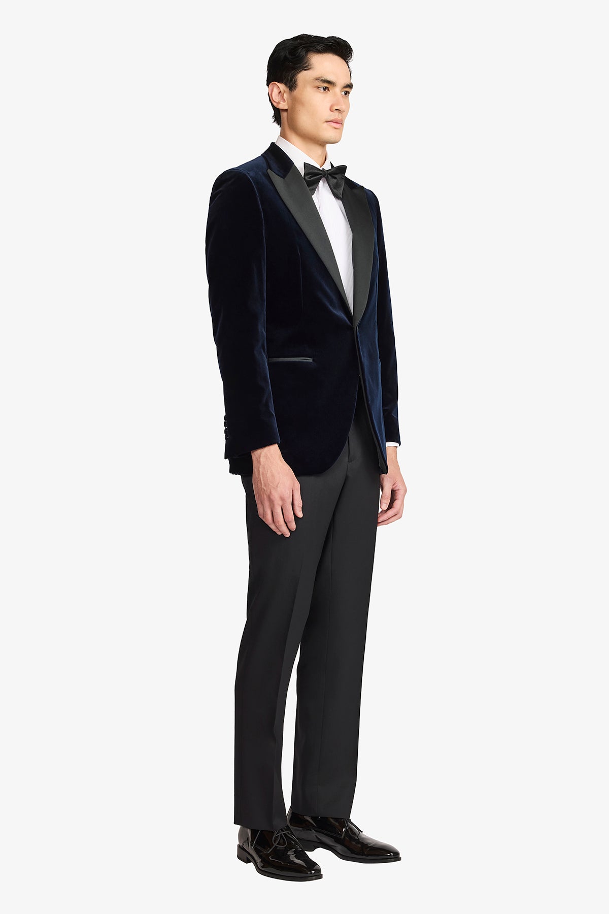 Finn Blazer - Wool In Navy Velvet