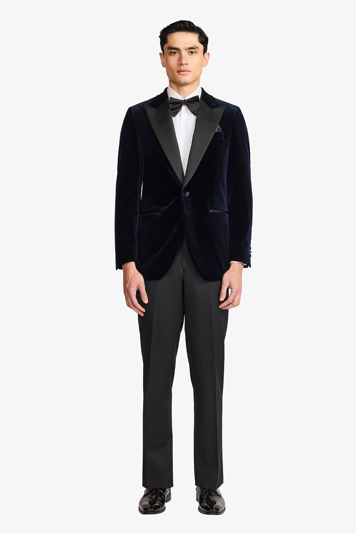 Finn Blazer - Wool In Navy Velvet