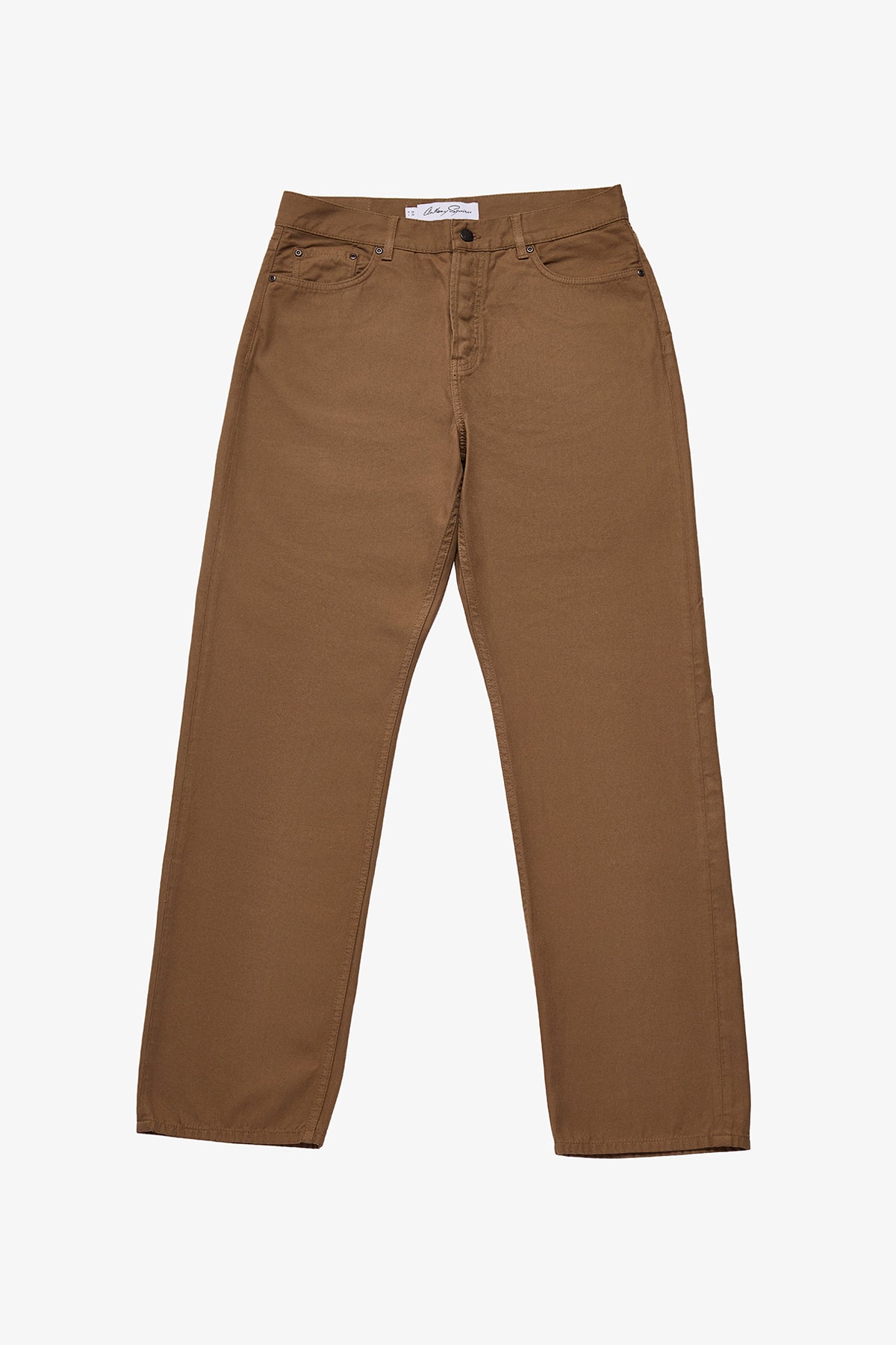 Five pocket pant in chestnut twill