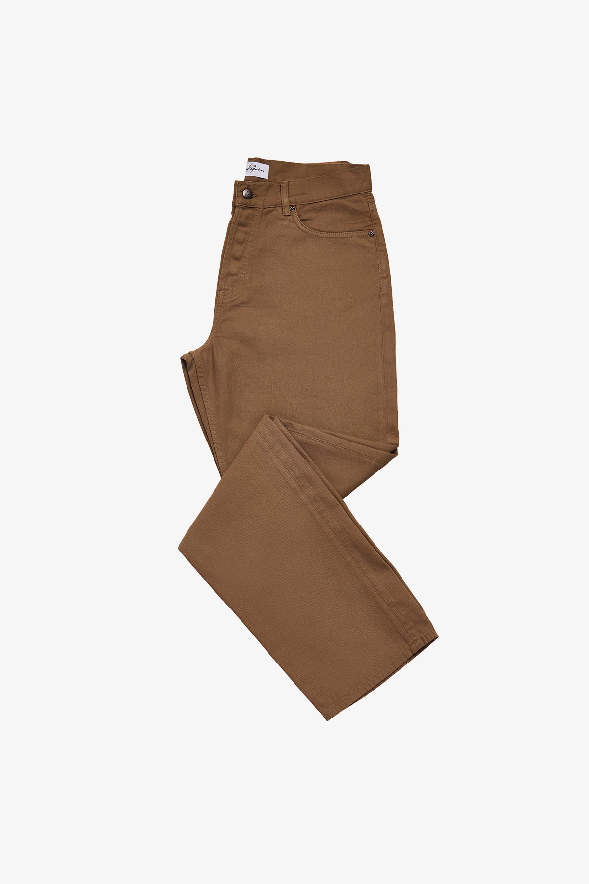 Five pocket pant in chestnut twill
