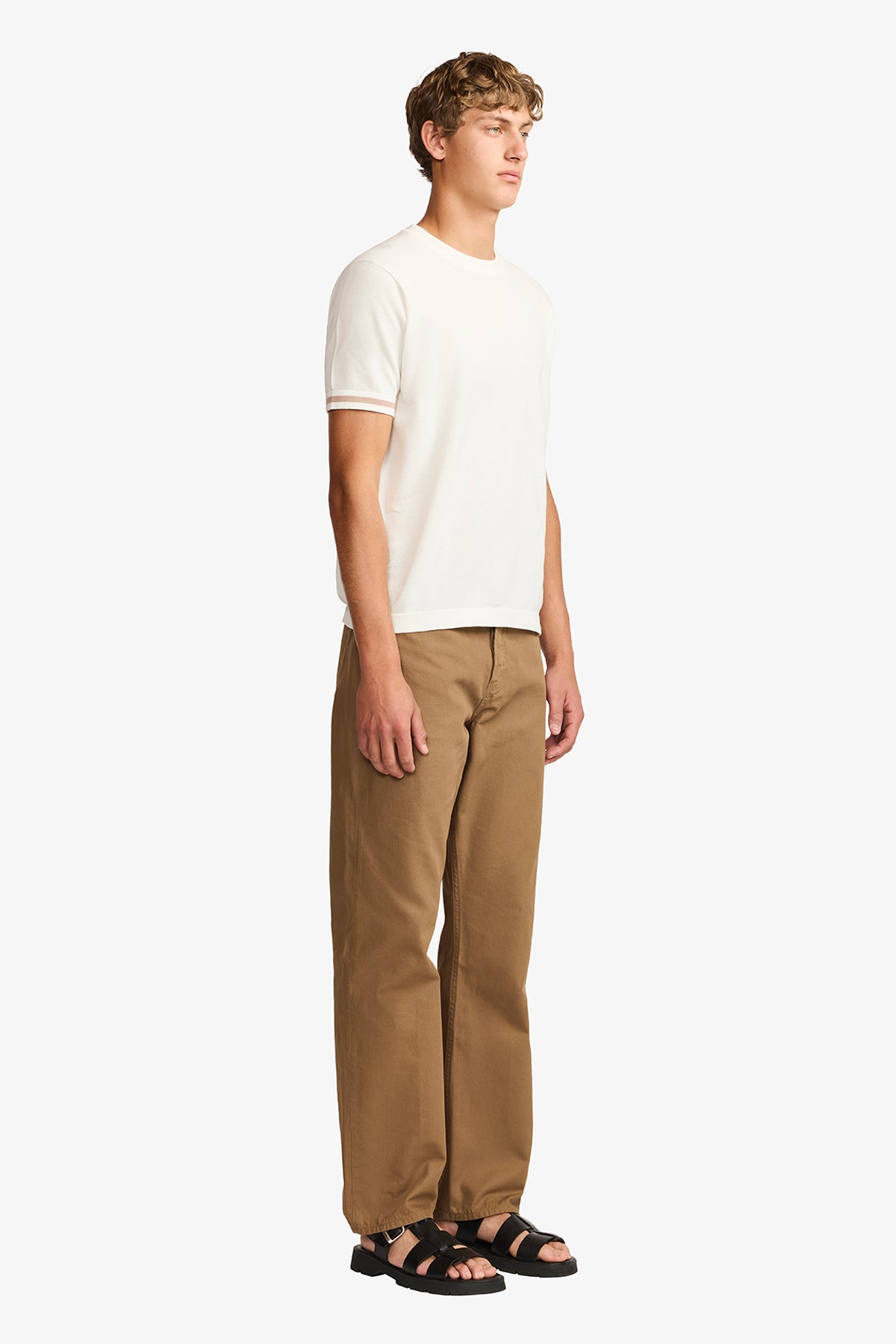 Five pocket pant in chestnut twill