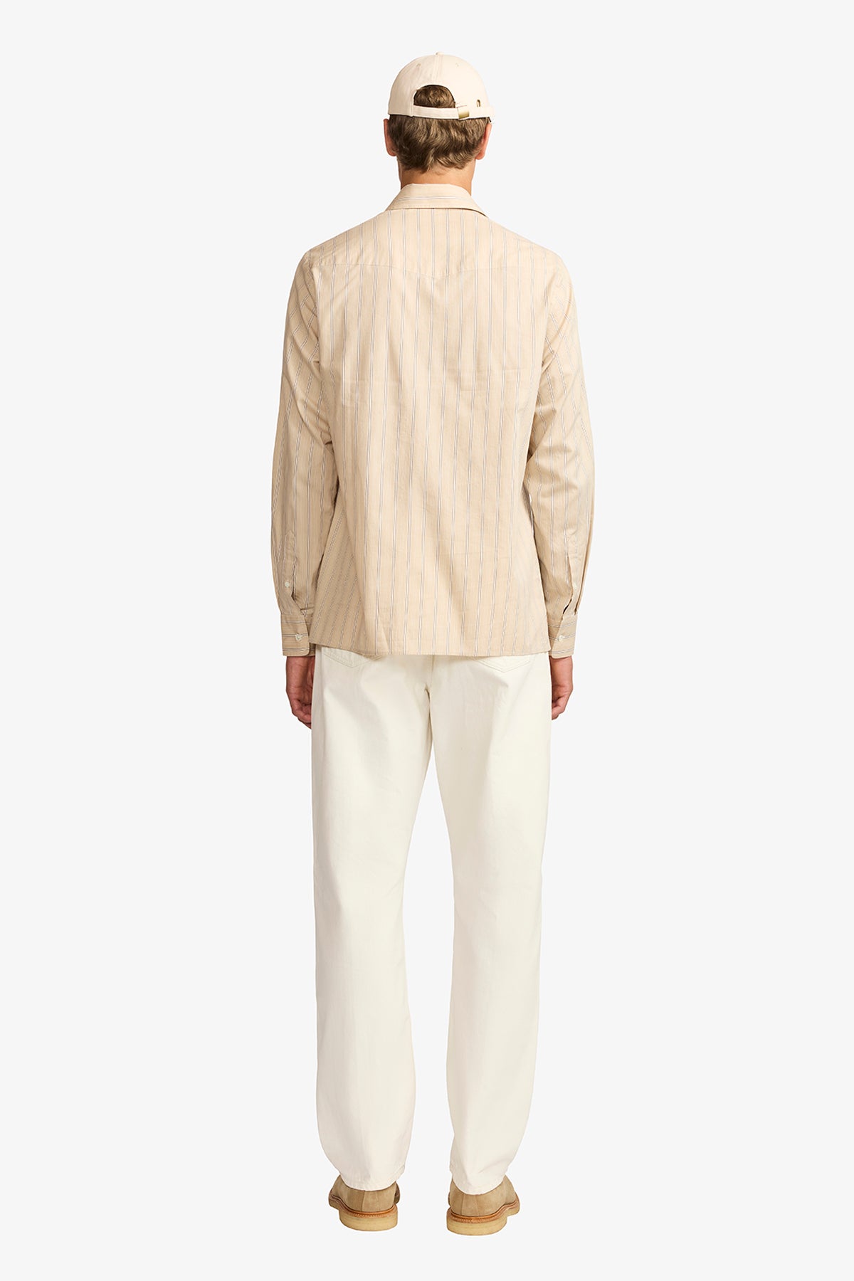 Five pocket denim pant in off-white twill