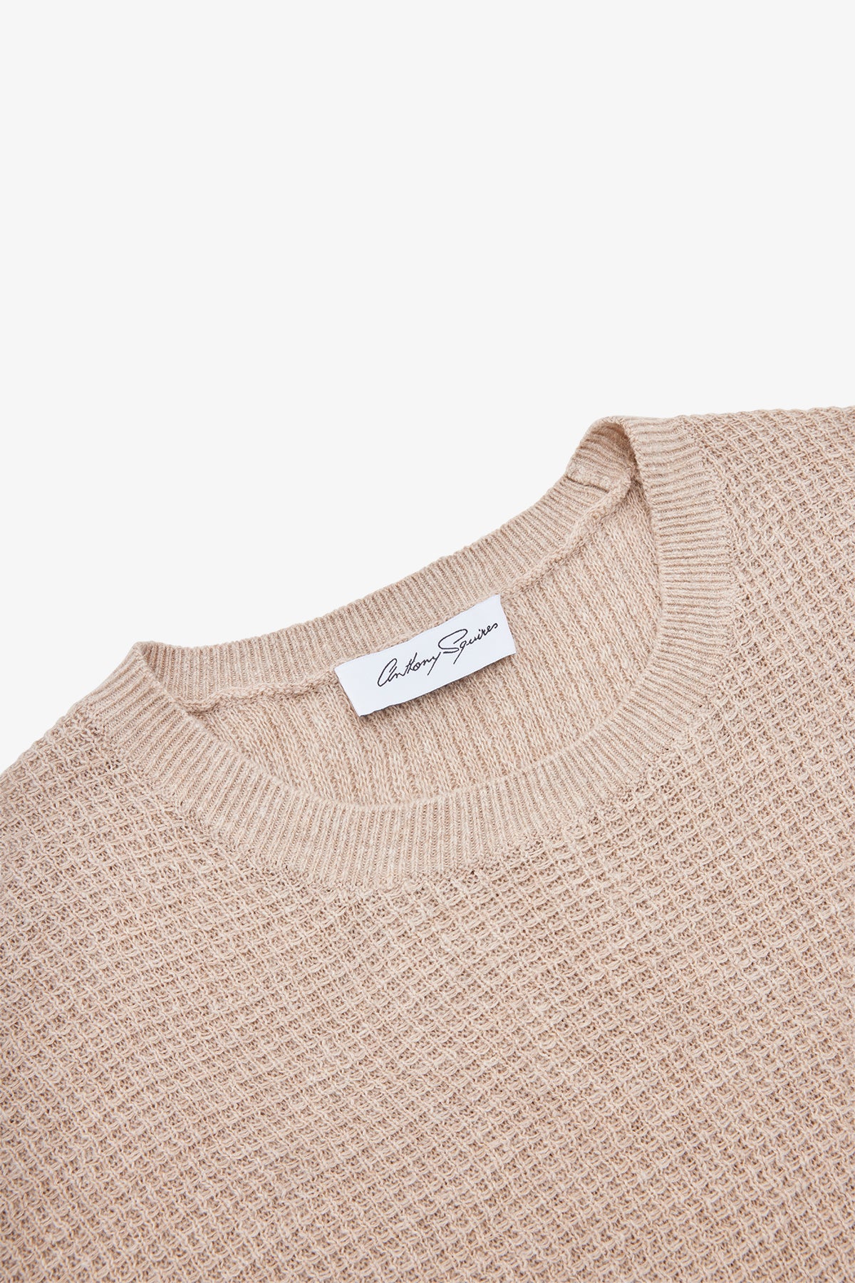 Drift - Ecru Red Crew Neck Knit
