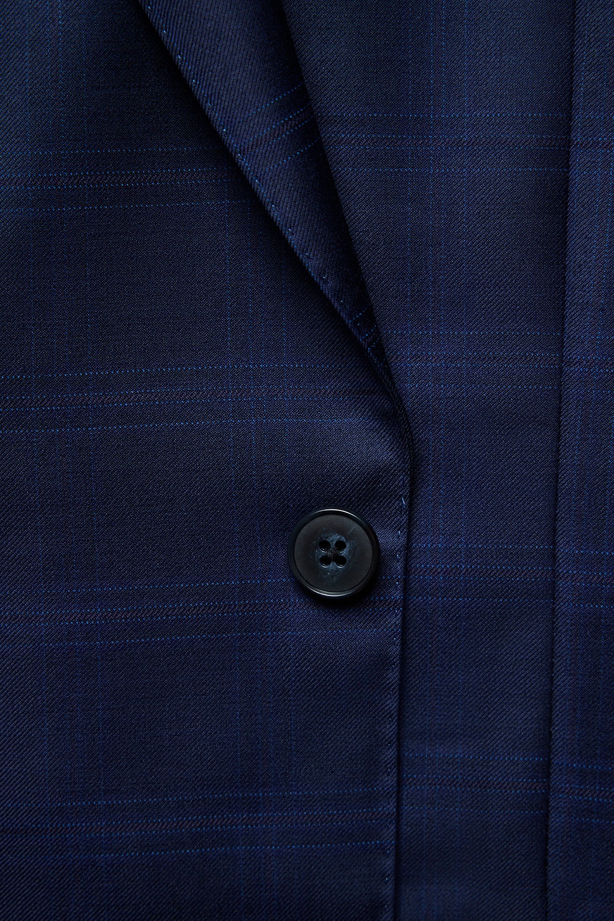 Ives Suit - Fine Twill Shadow Check In Pure Wool, Super 110's