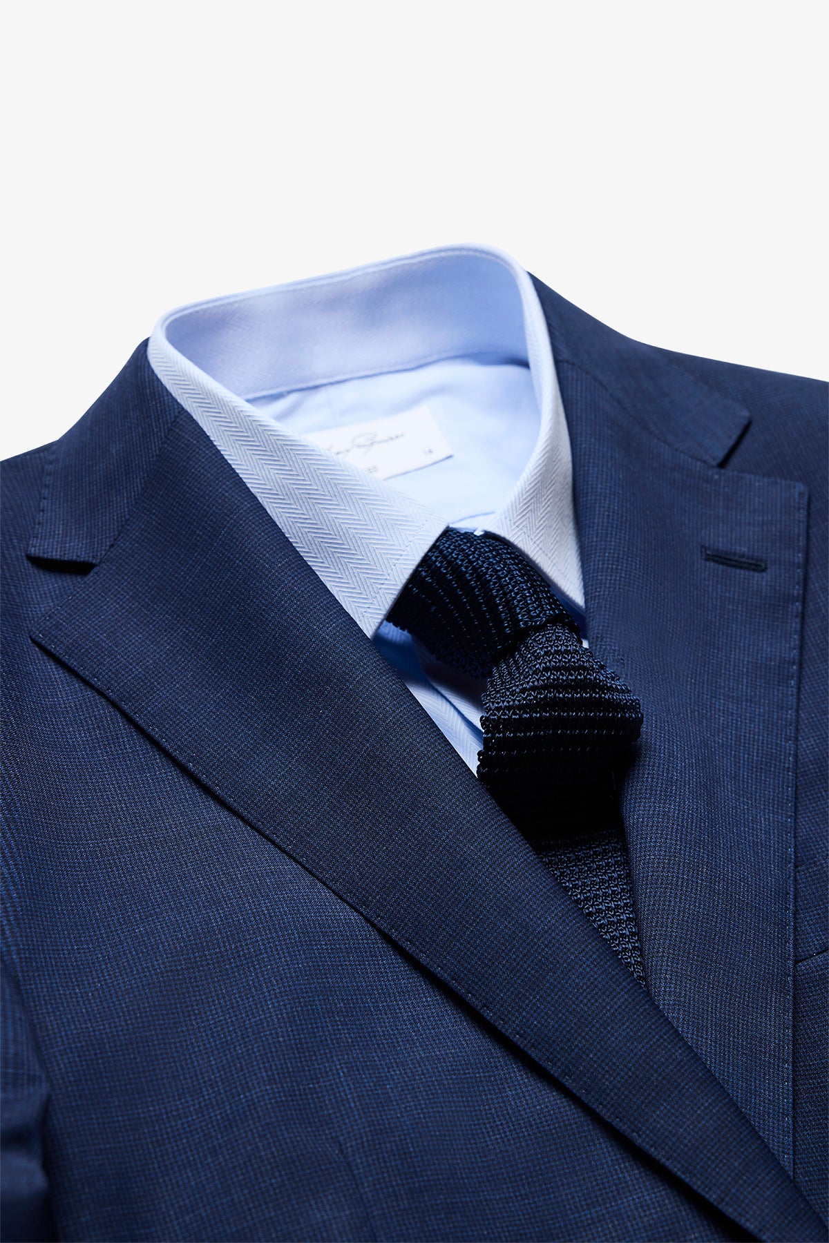 Ives Suit - Micro Check In Pure Tropical Wool, Super 110's