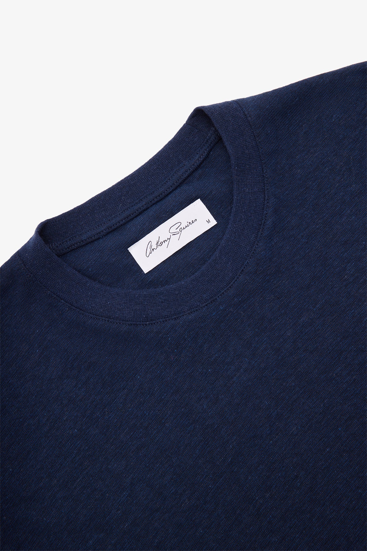 Linen T-shirt - Navy Blue