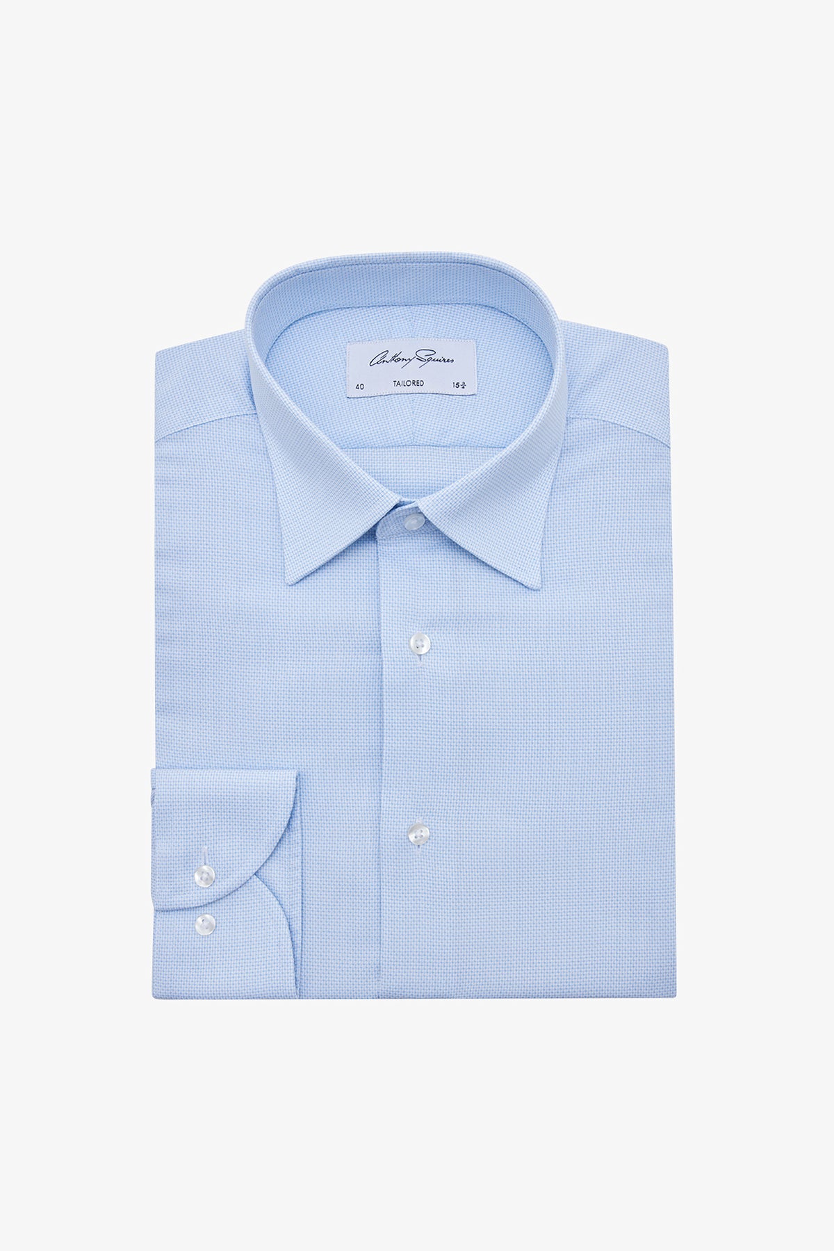 Norris Formal Shirt - Blue Mircrodesign