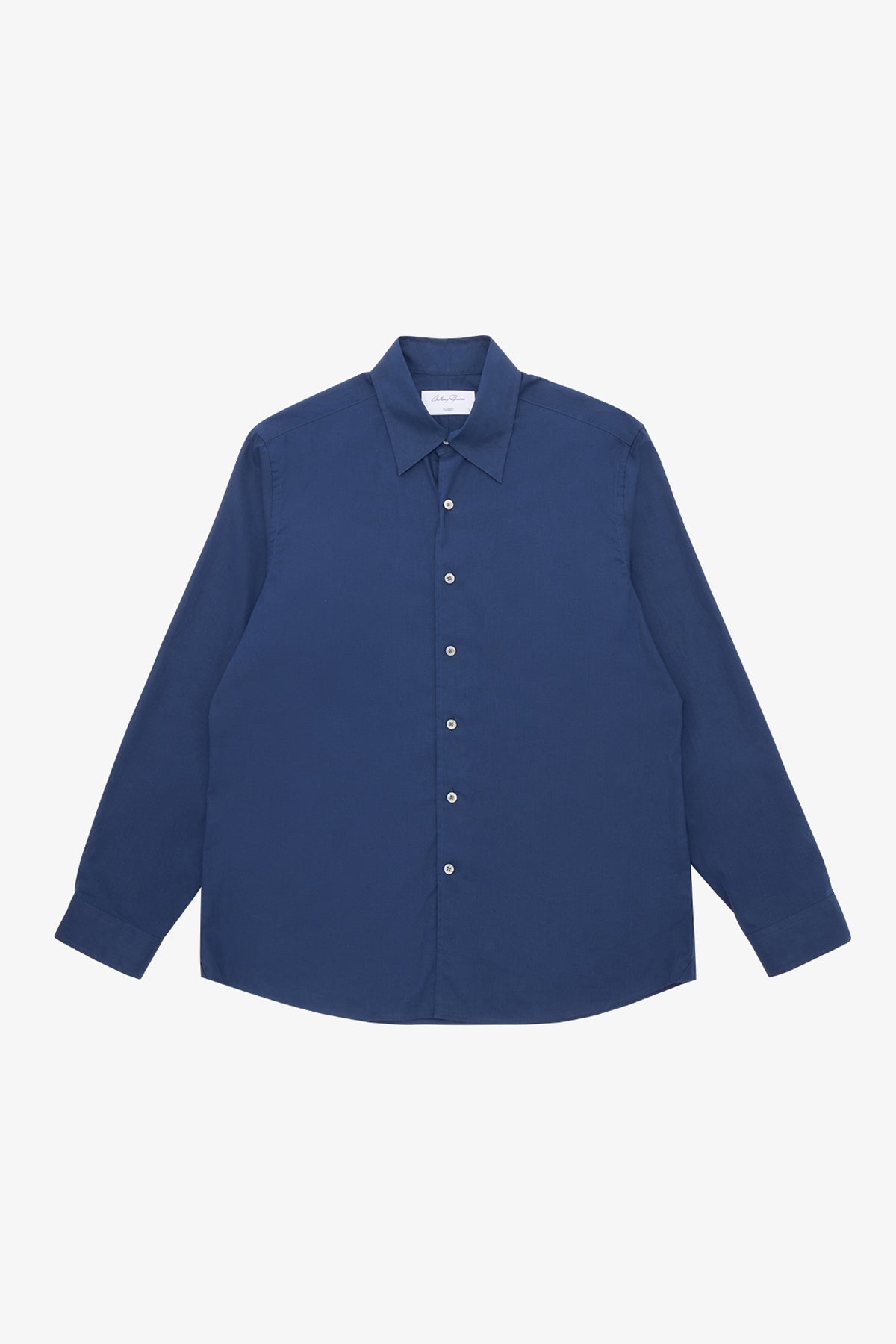 Quy - Blue Cotton/Linen Shirt