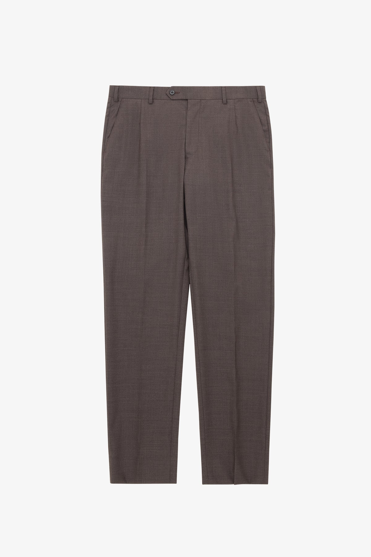 Slack Trouser - Tobacco In Pure Tropical Wool