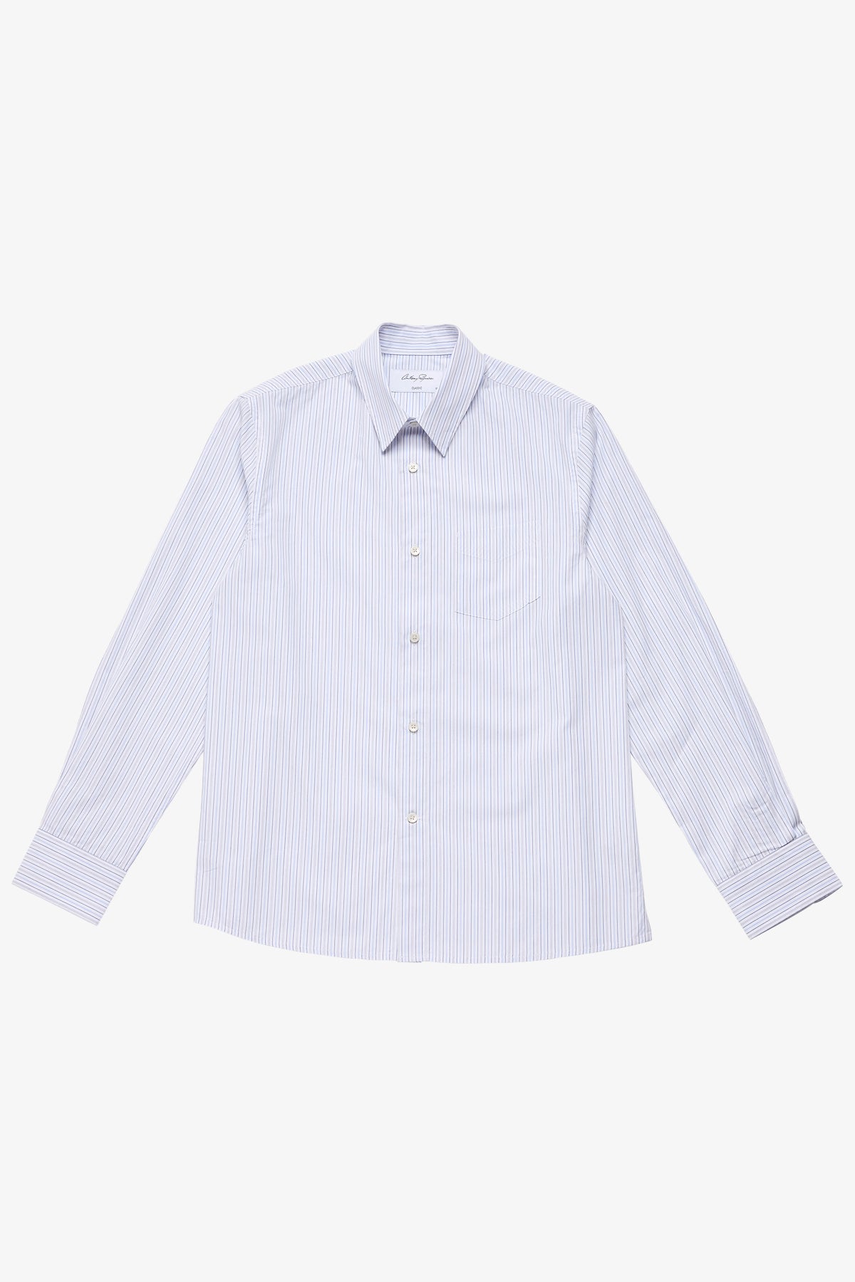 Frederic white stripe poplin shirt