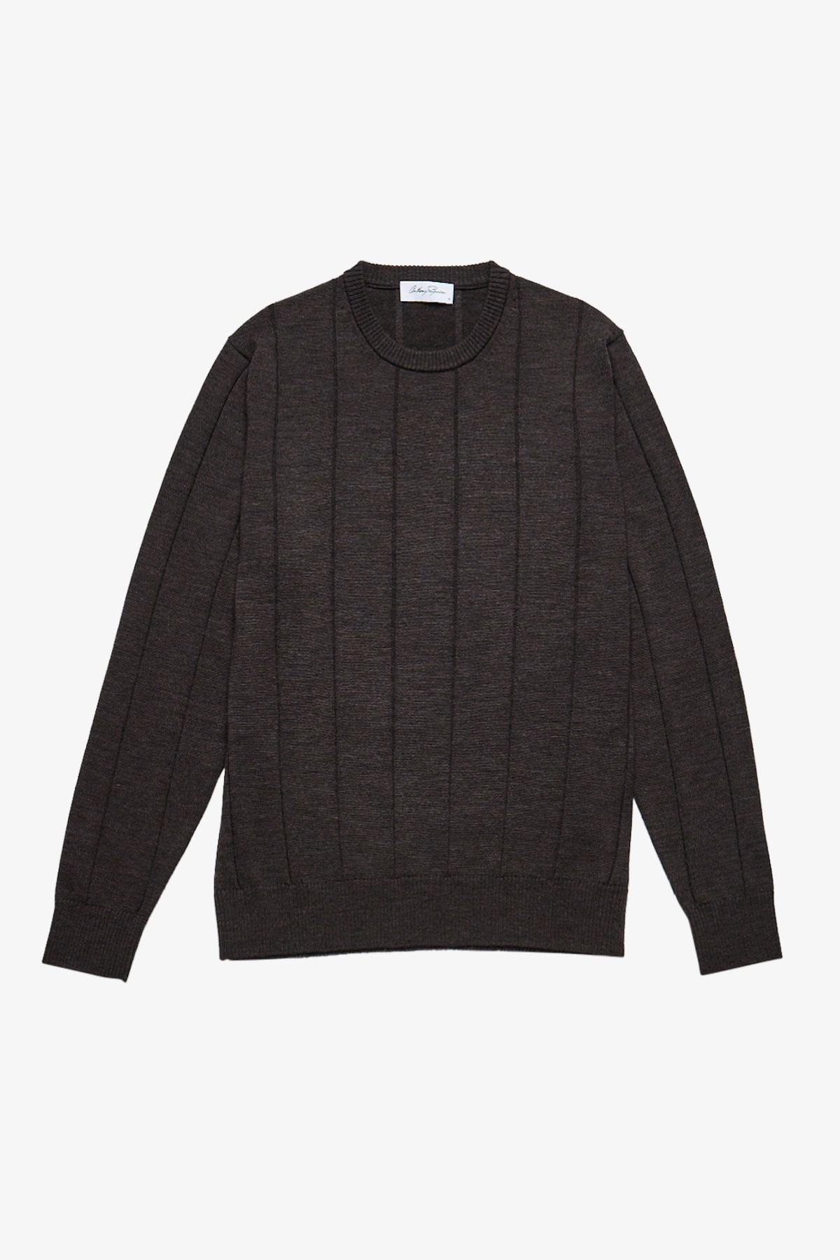 Galway brown crew knit