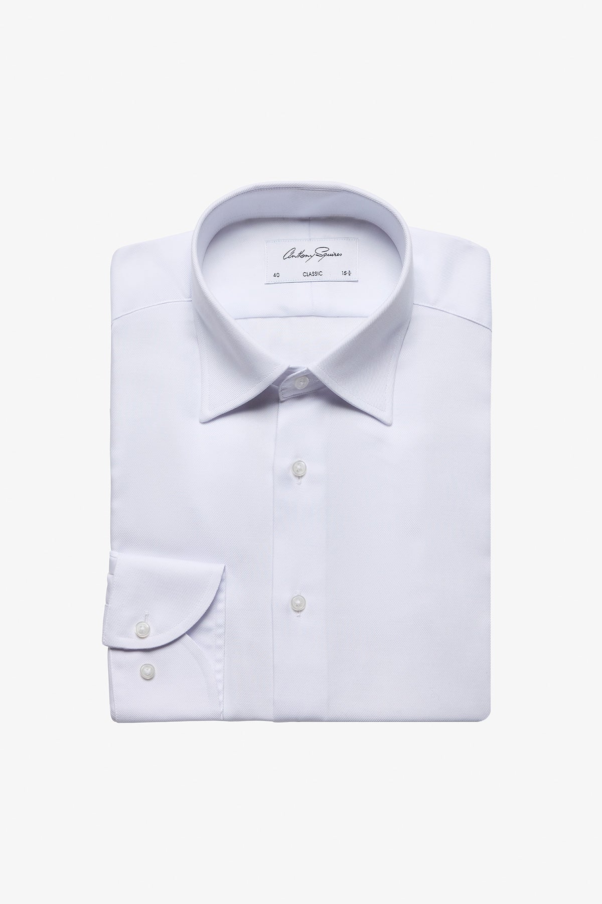 Gus Formal Shirt - White Twill