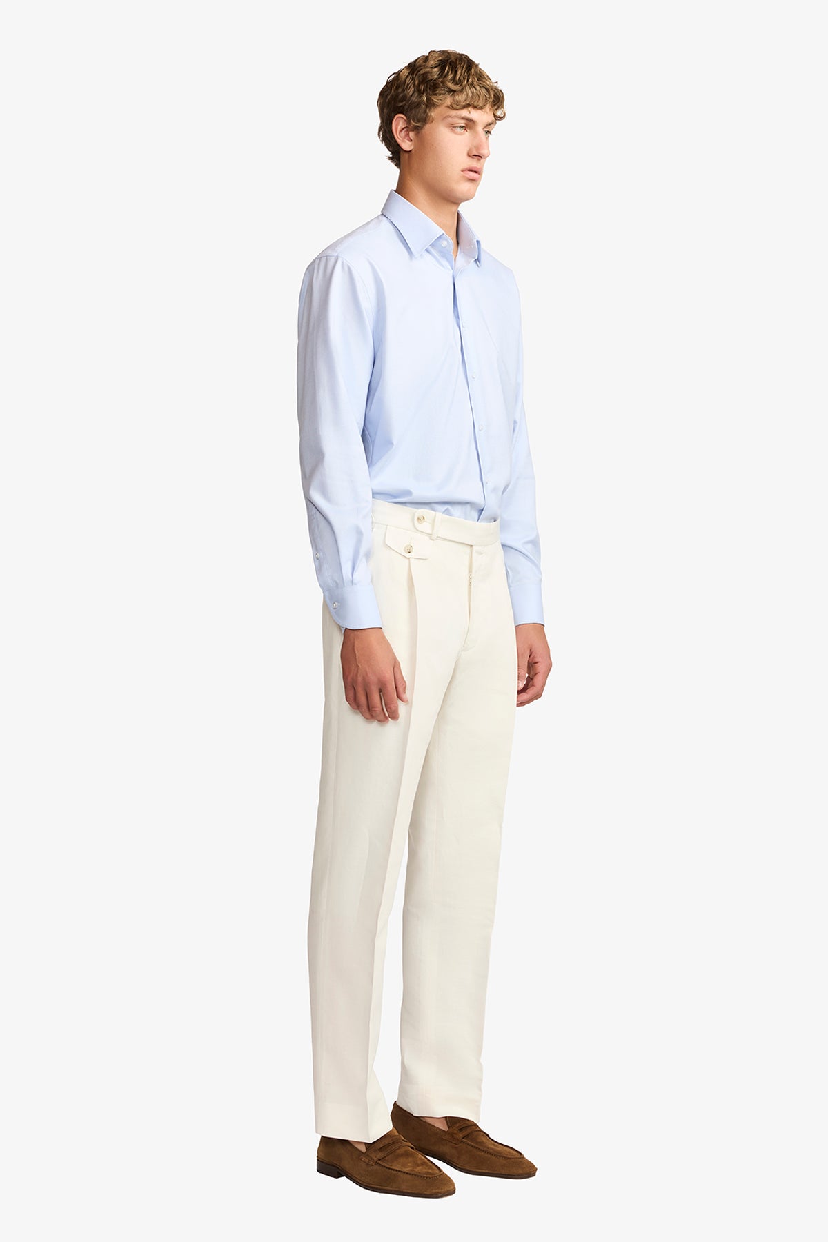 Gus formal shirt - blue twill