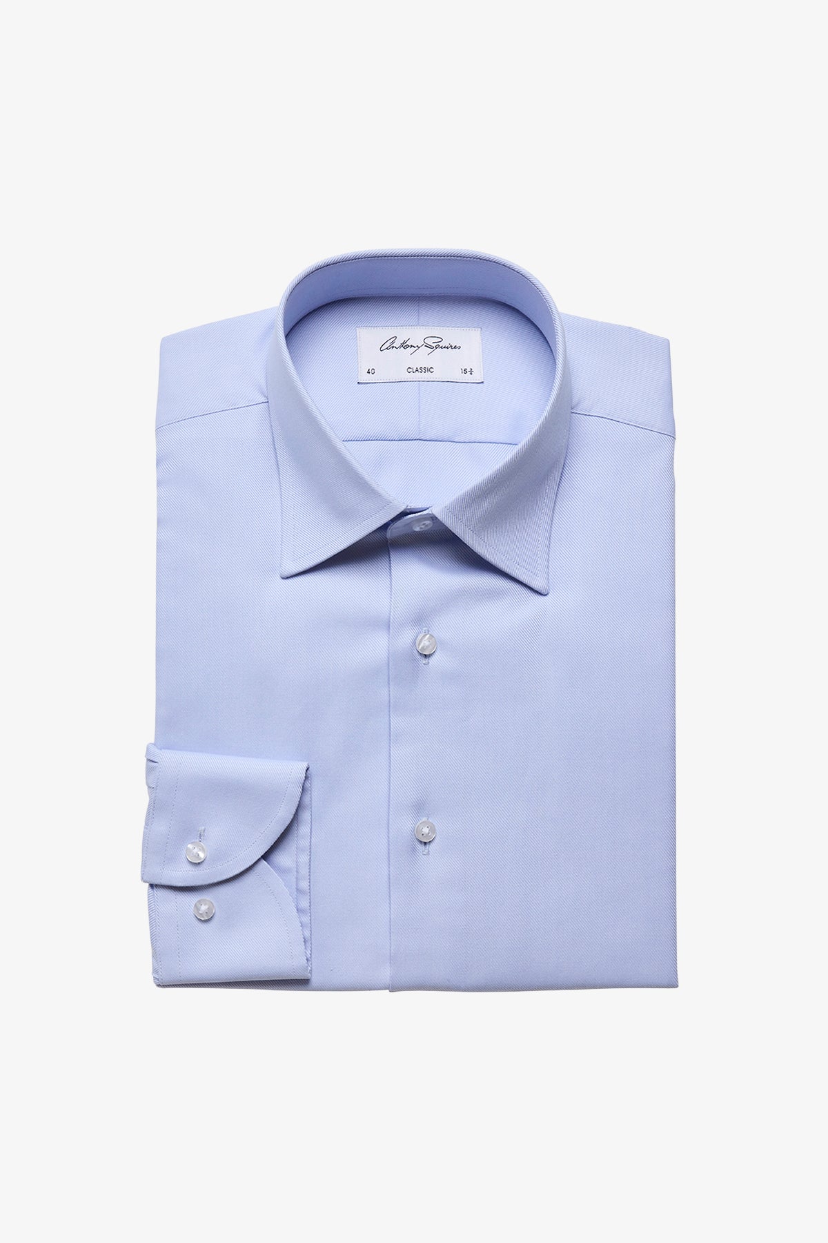 Gus formal shirt - blue twill