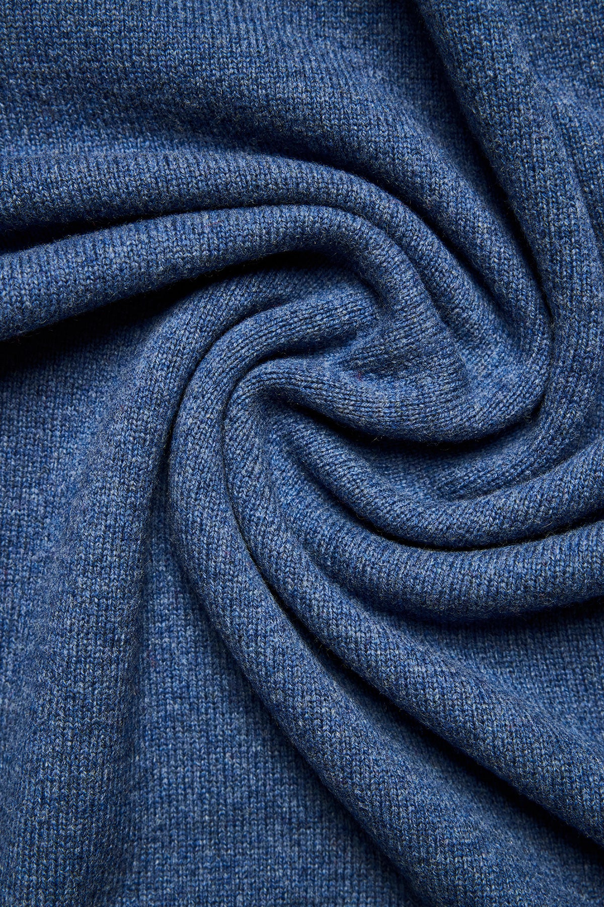 Harlan Mid Blue Crew Neck Knit