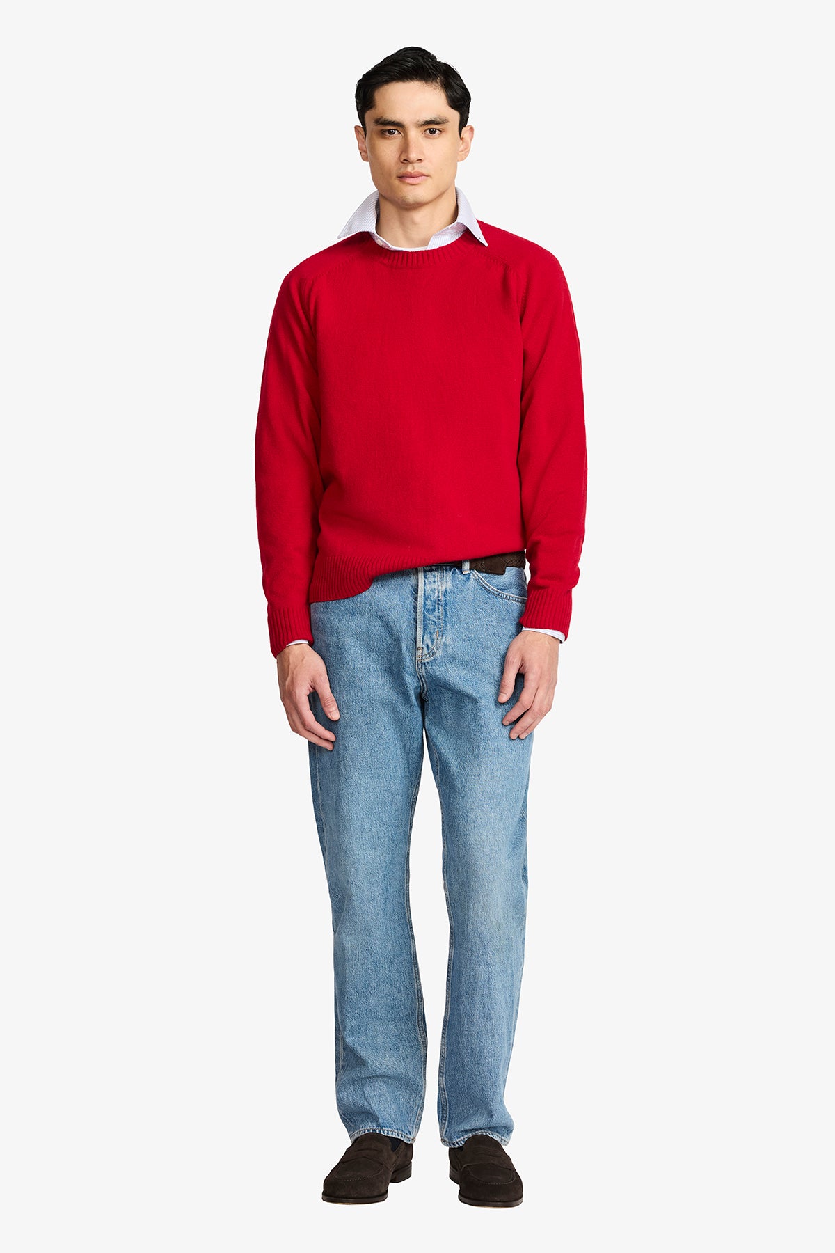 Harlan Red Crew Kneck Knit
