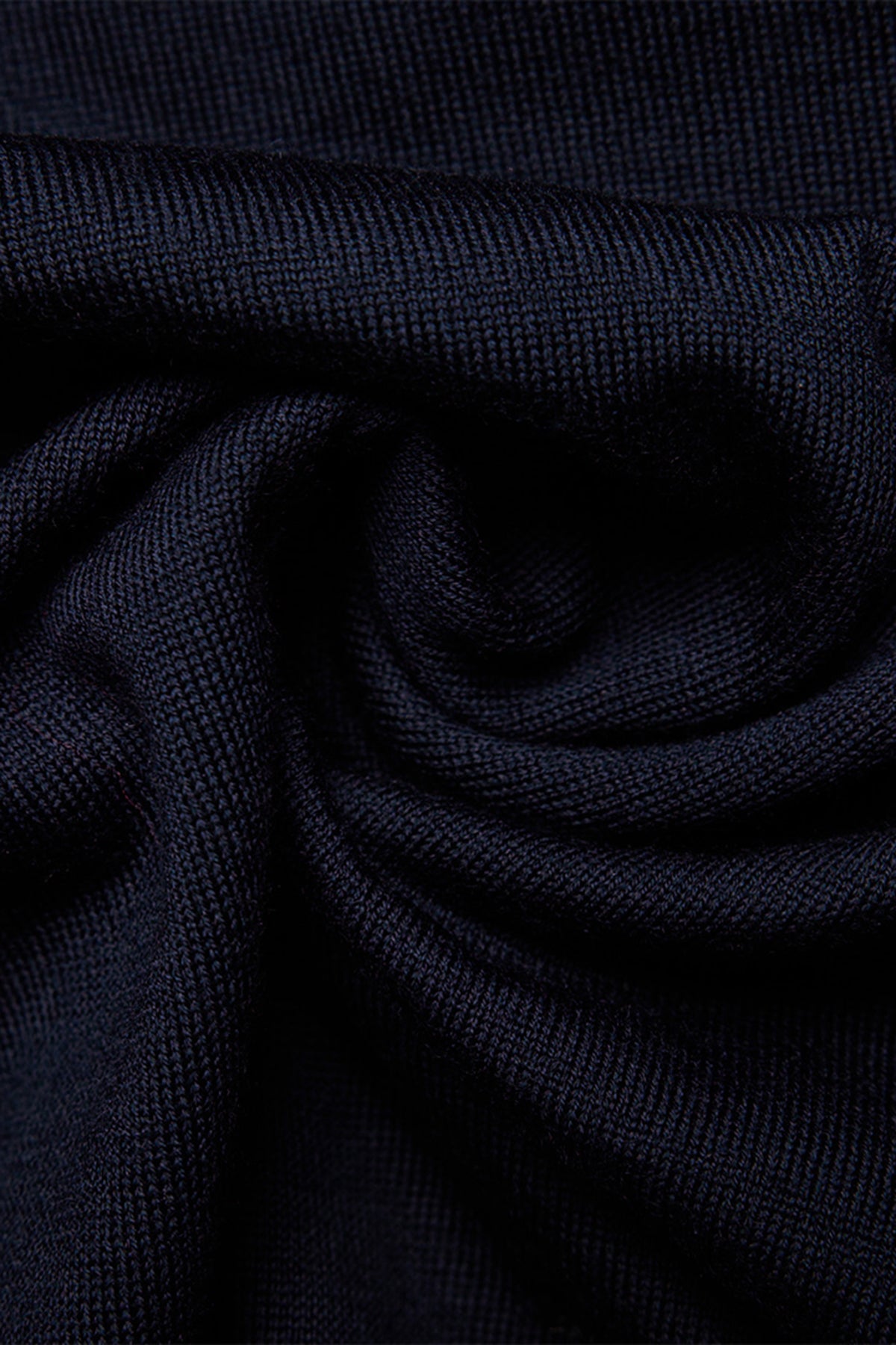 Kelvin navy L/S knit polo