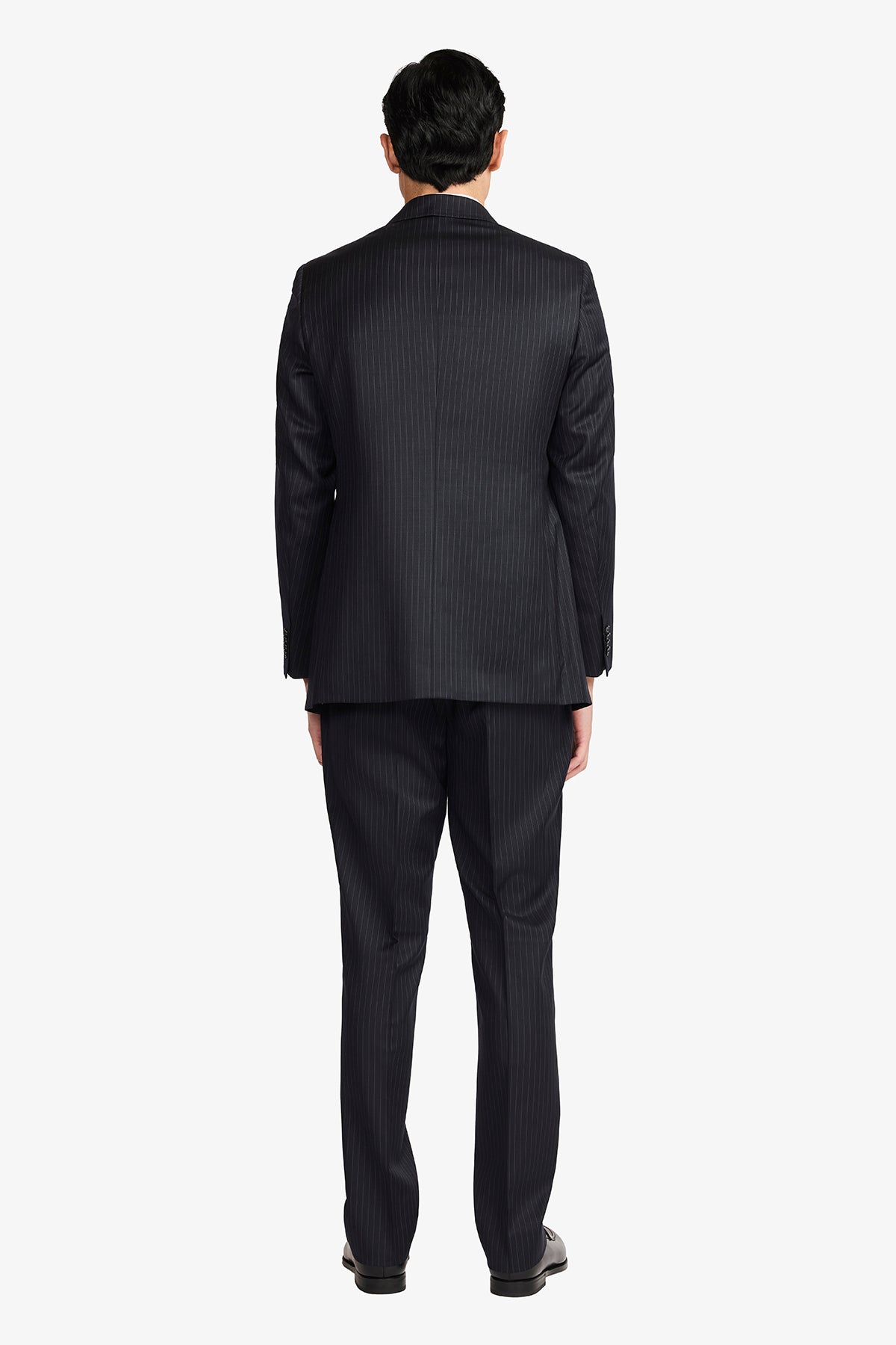 Kennedy Suit - Navy Twill Pinstripe In Pure Wool, Super 100's