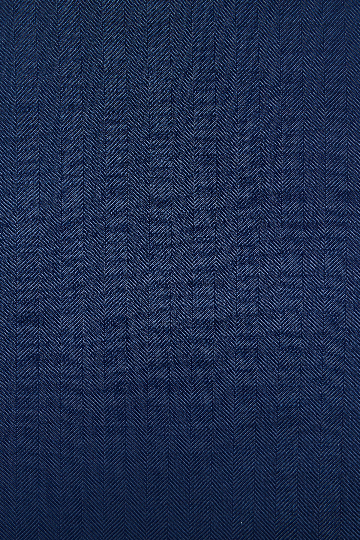 Kennedy Suit - Blue Herringbone in Pure Wool, Super 120's