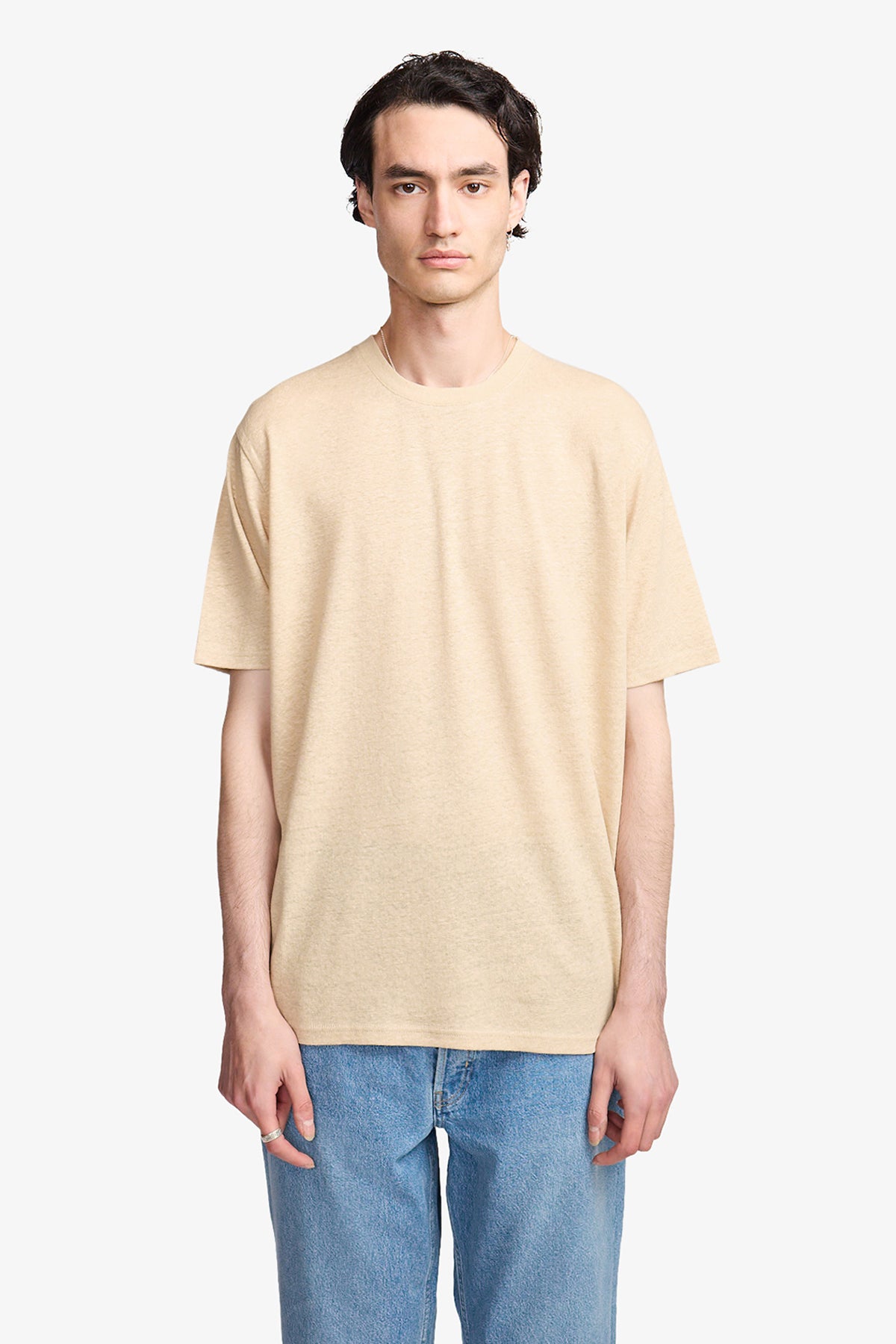 Fawn linen blend tee