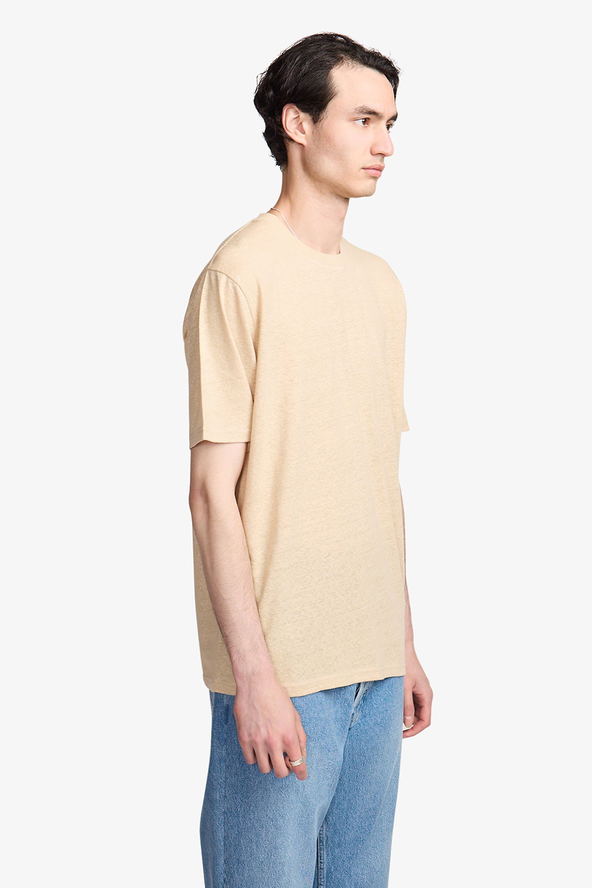 Fawn linen blend tee