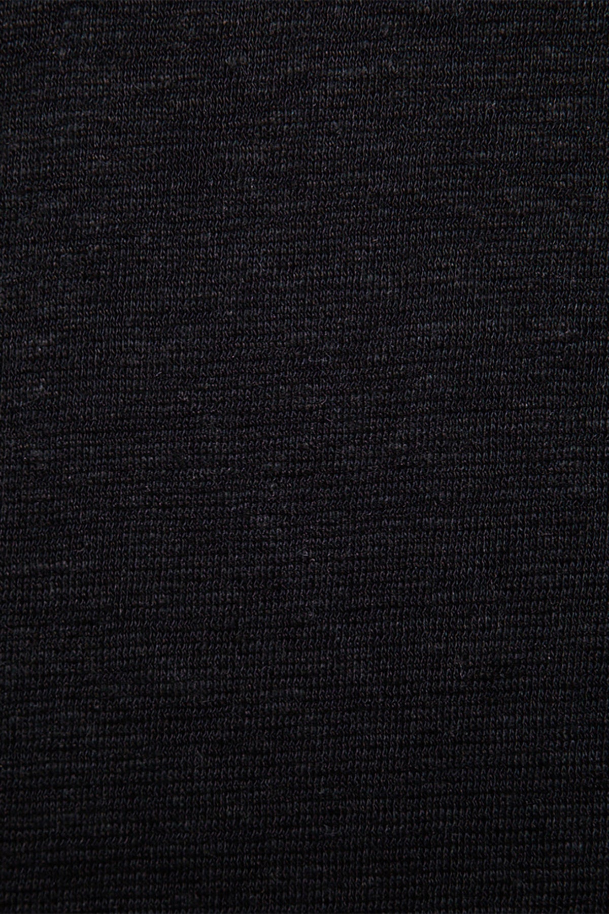 Black linen blend tee