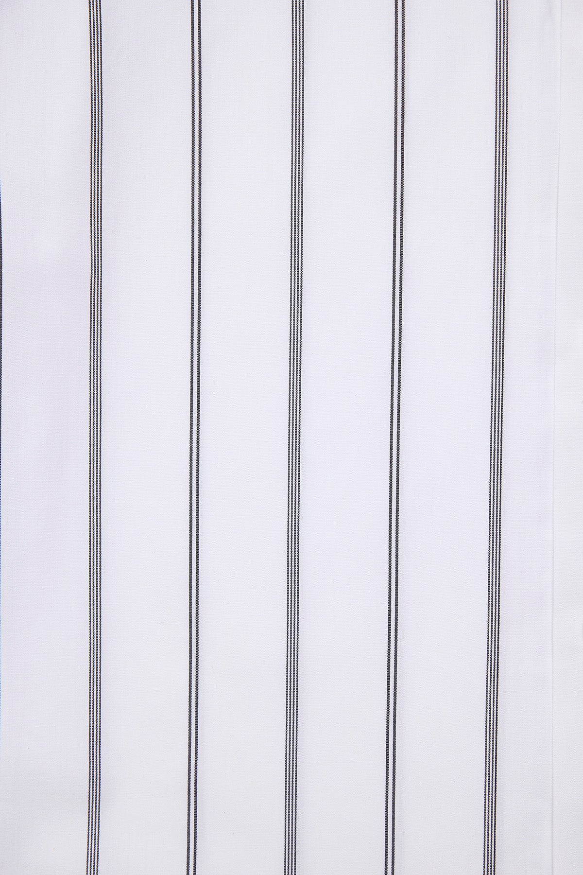 Ly white stripe poplin  S/S shirt