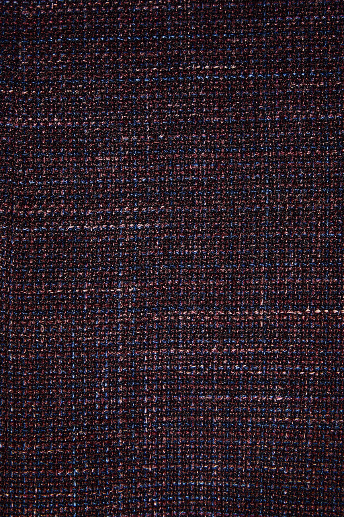 Marcus Blazer - Wool/Linen In Burgundy With Textured Slub Effect