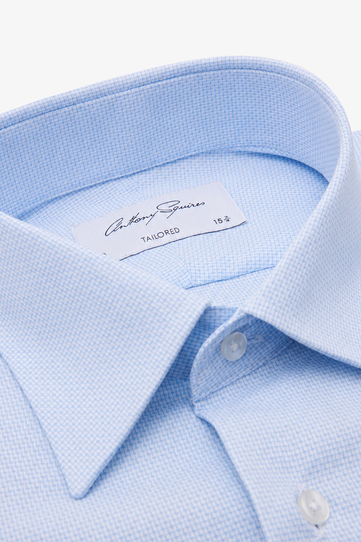 Norris Formal Shirt - Blue Mircrodesign
