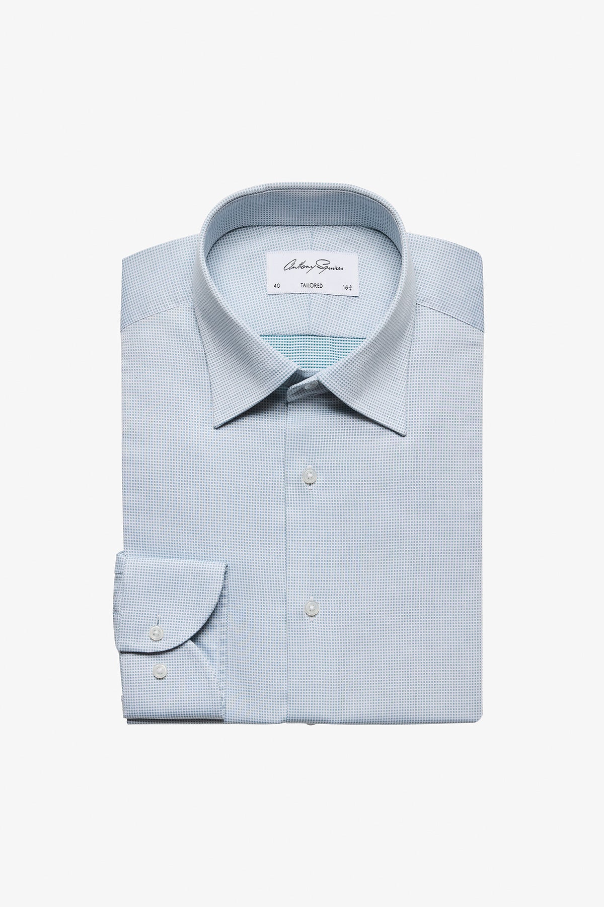 Norris Formal Shirt - Green Microdesign