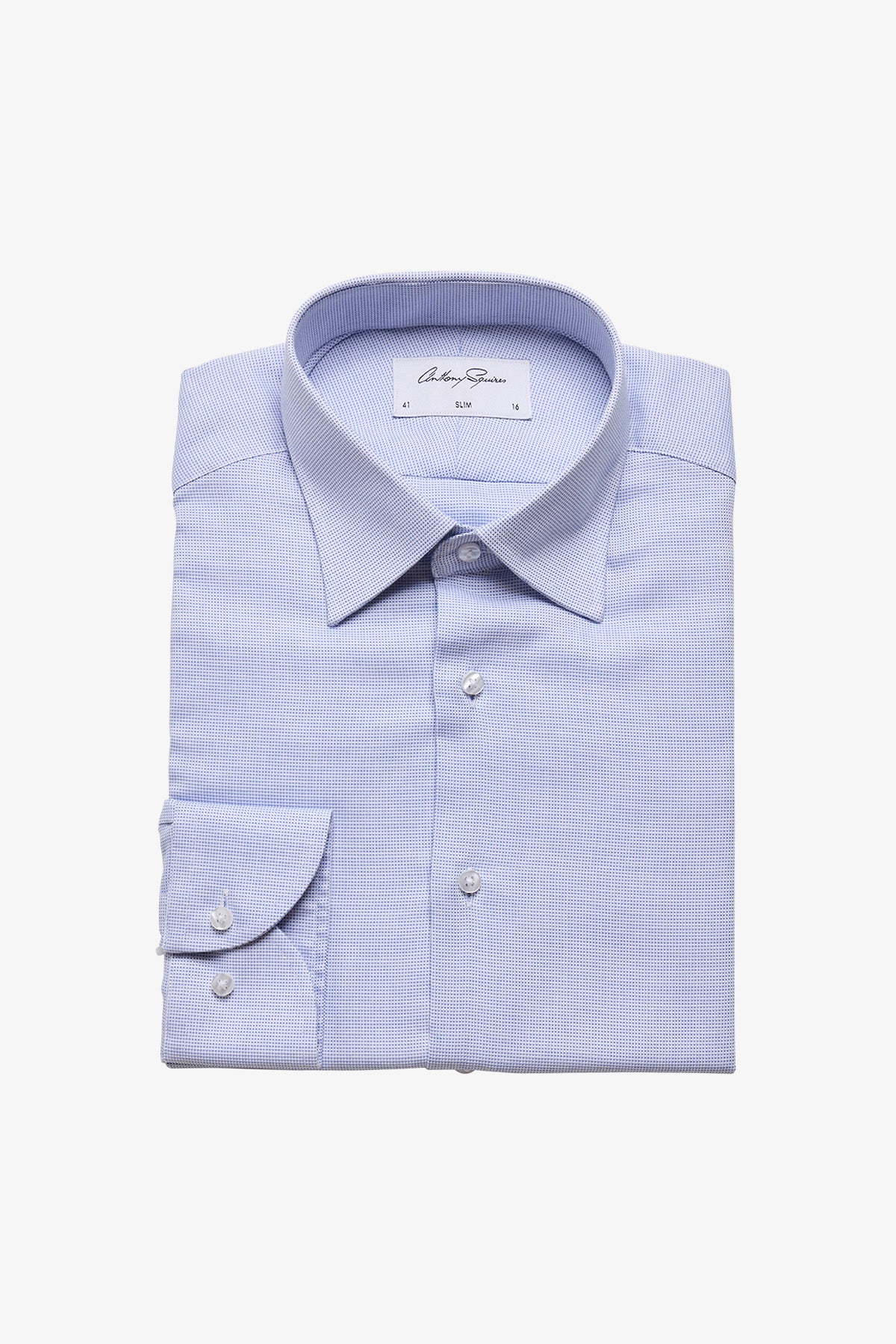 Onder formal shirt - blue microdesign