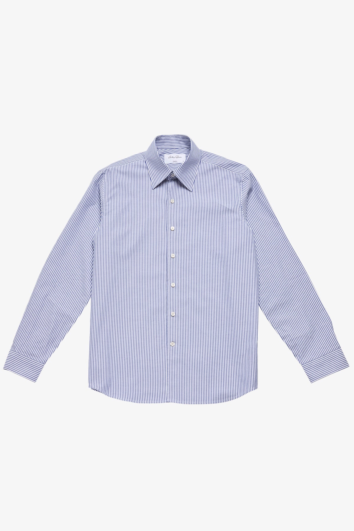 Quy blue twill stripe shirt