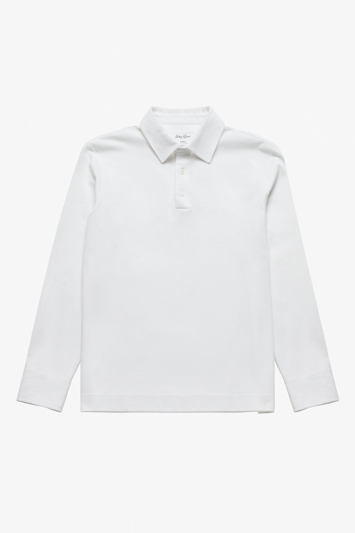 Raffa White Knitted Polo