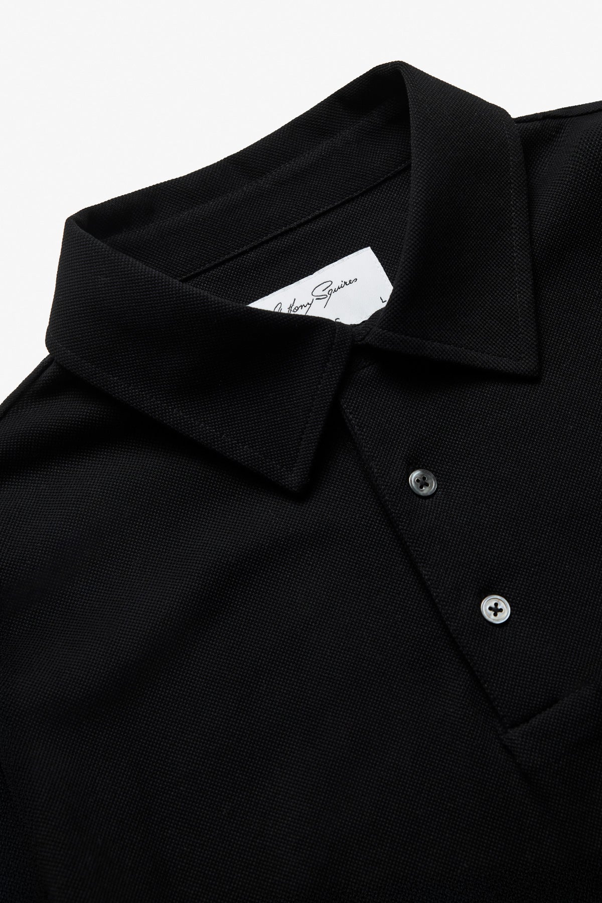 Raffa Black Knitted Polo