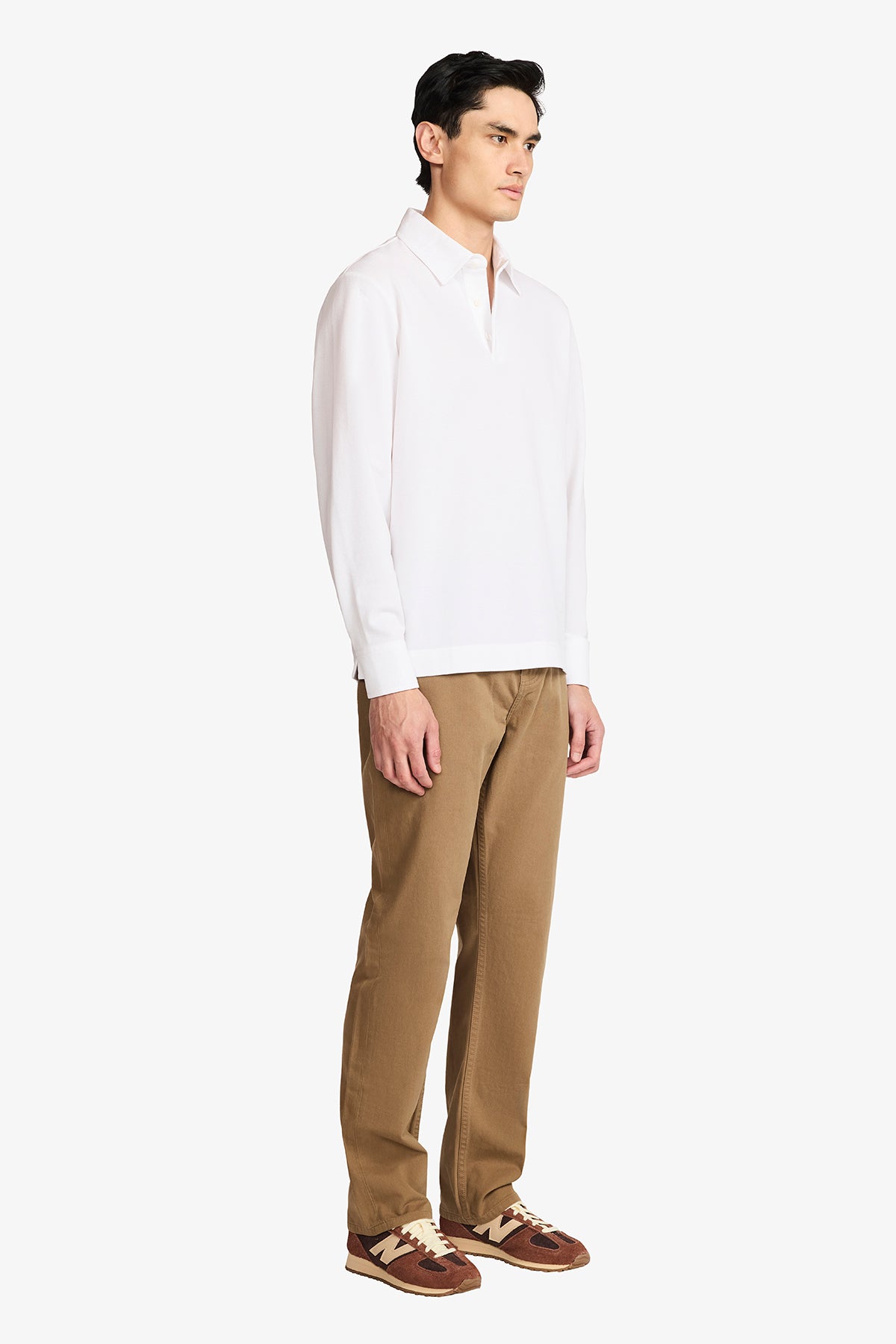 Raffa White Knitted Polo